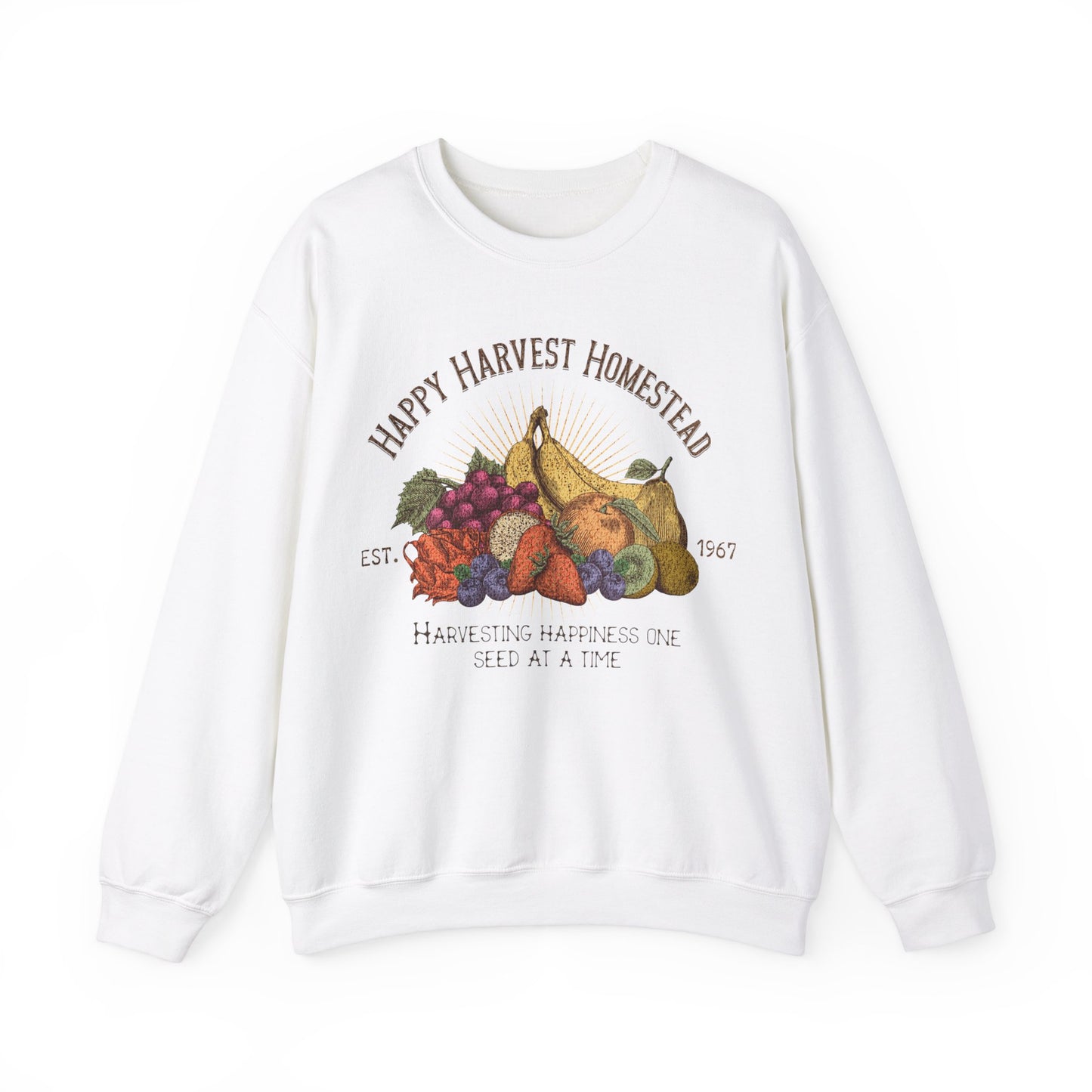 Happy Harvest Homestead, Farmers Market - Unisex Heavy Blend™ Crewneck Sweatshirt