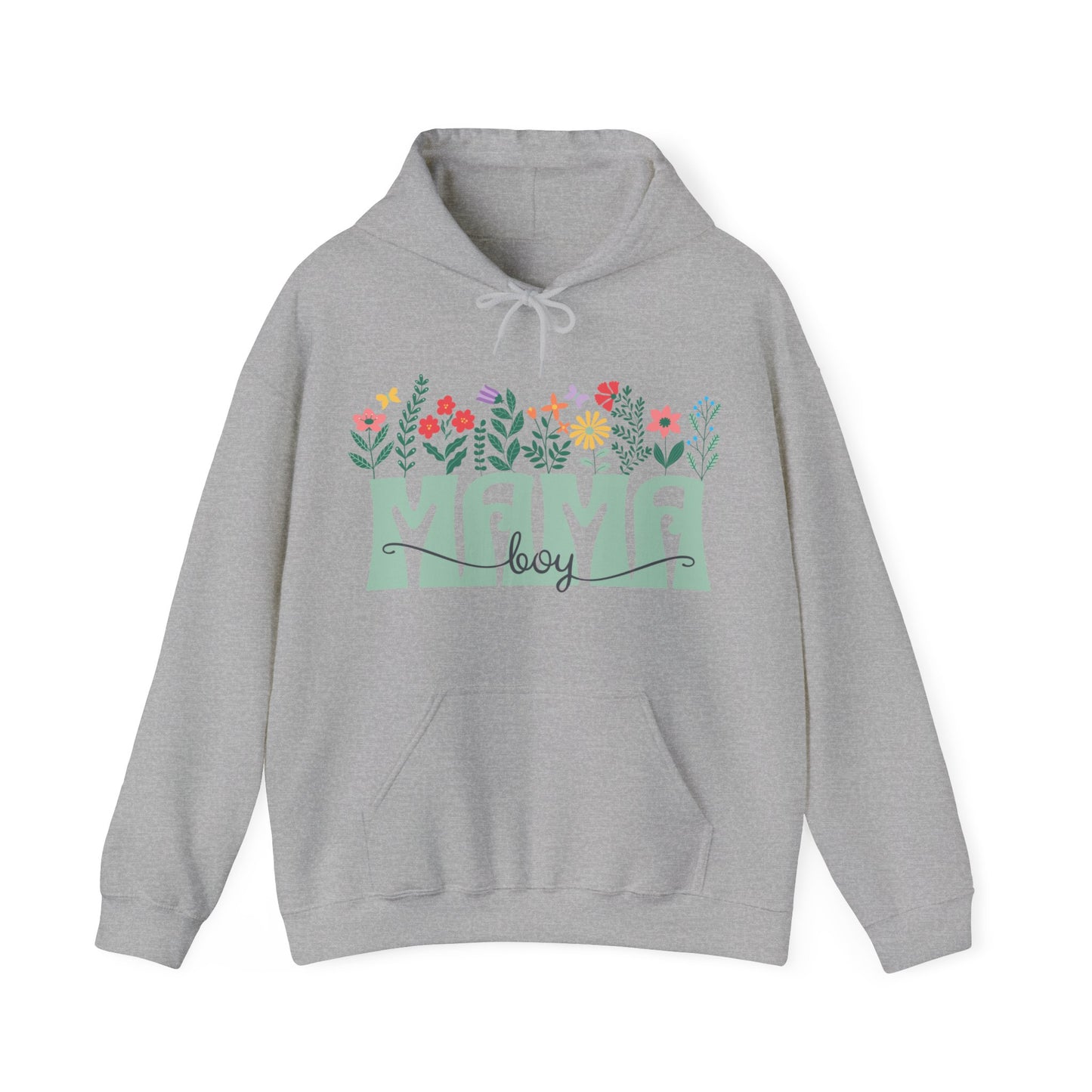 Boy Mom Floral - Unisex Heavy Blend™ Hooded Sweatshirt