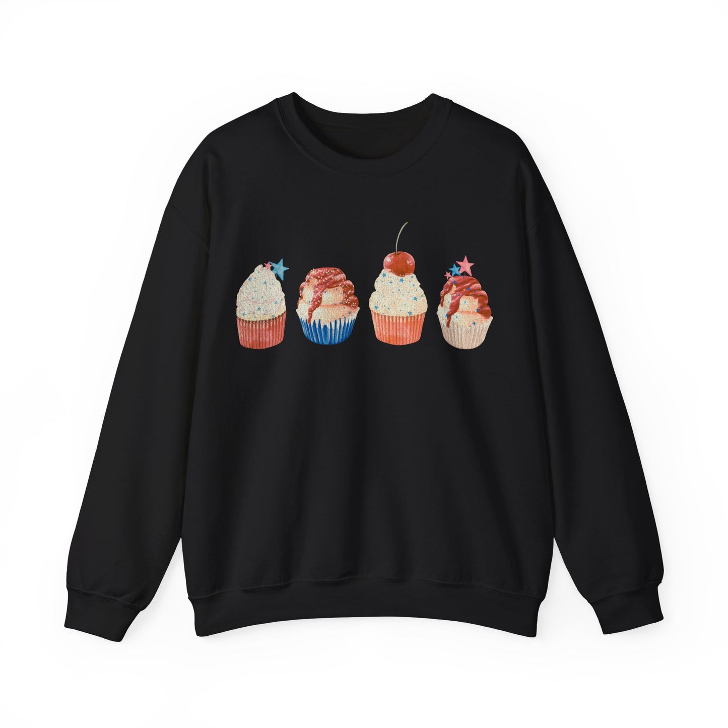 Fourth of July Cupcakes - Unisex Heavy Blend™ Crewneck Sweatshirt