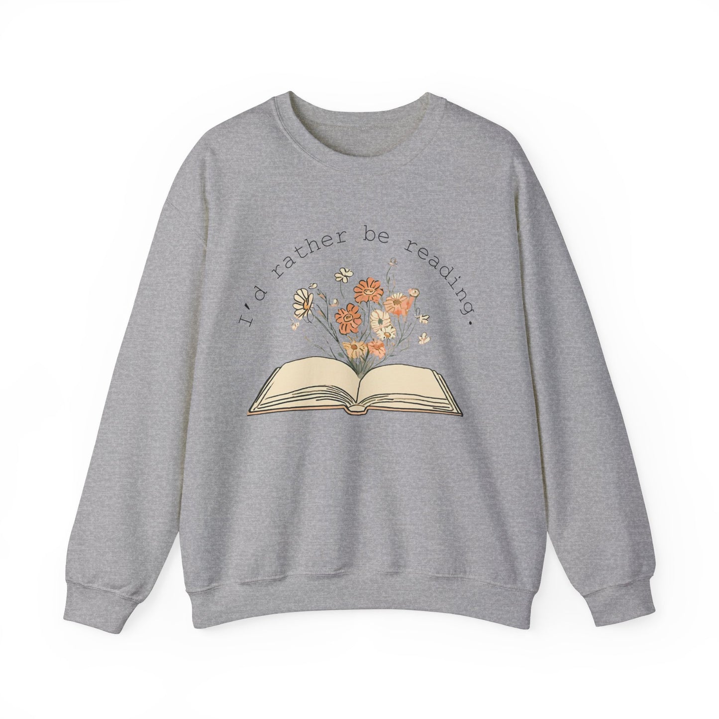 I’d Rather Be Reading - Unisex Heavy Blend™ Crewneck Sweatshirt