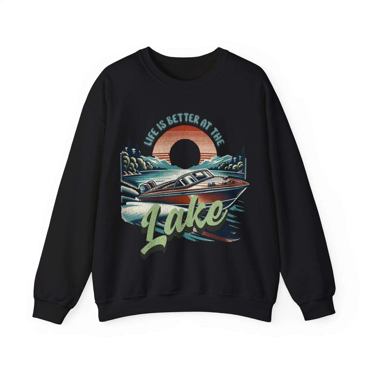 Life is Better at the Lake - Unisex Heavy Blend™ Crewneck Sweatshirt