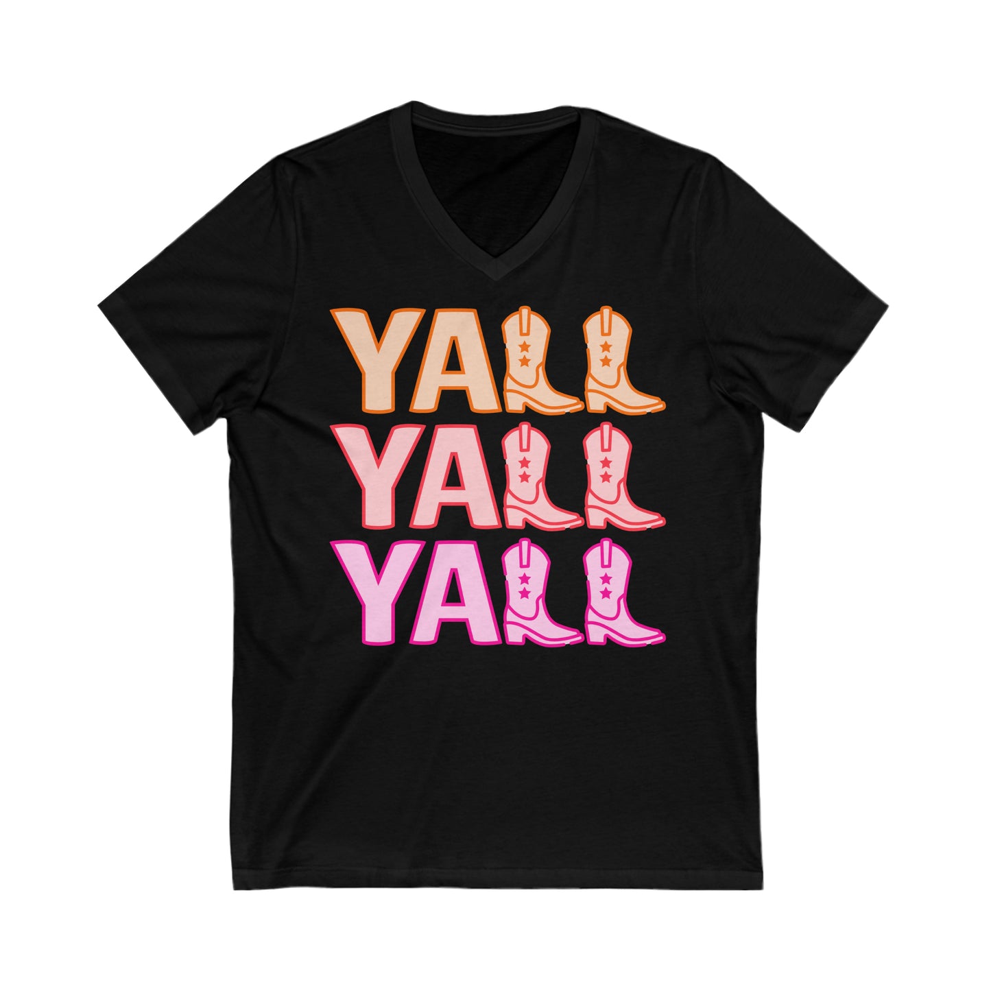 Y’all - Unisex Jersey Short Sleeve V-Neck Tee