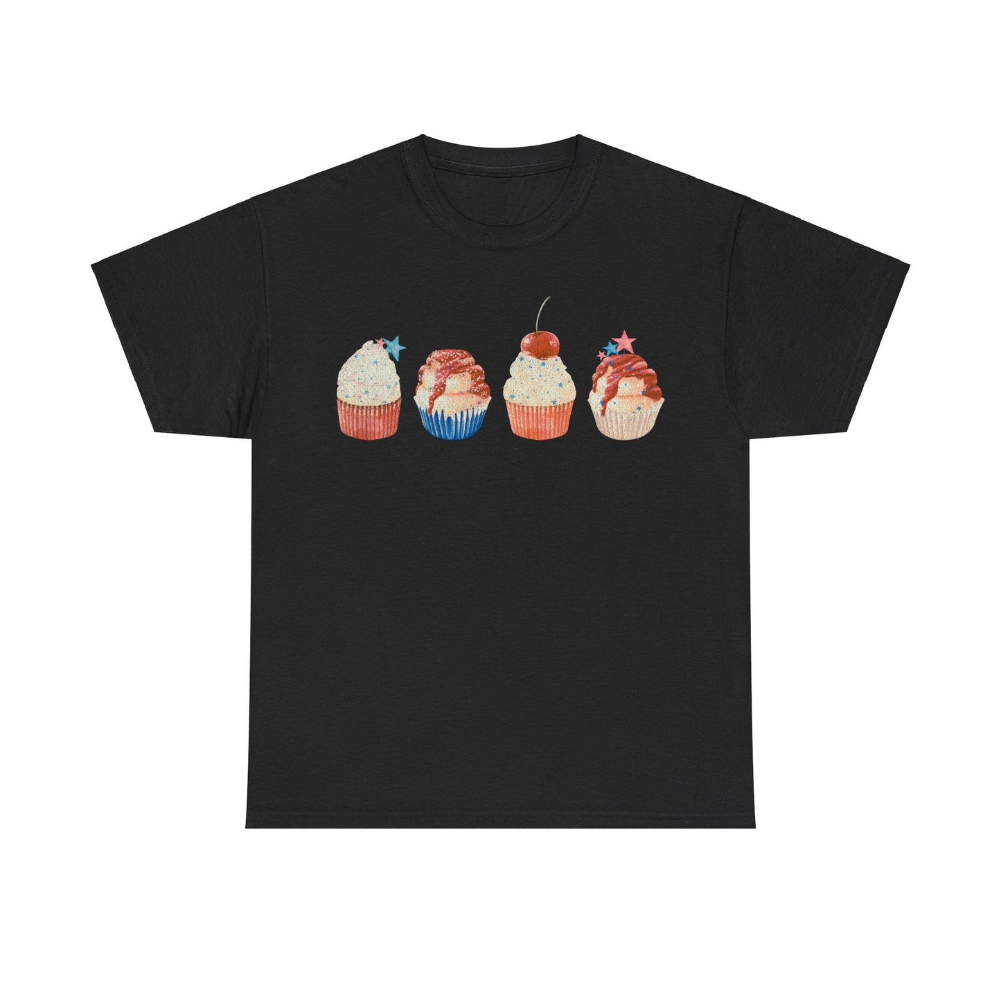 Fourth of July Cupcakes - Unisex T-Shirt