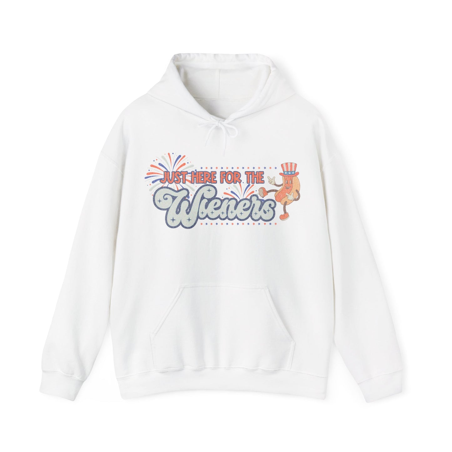 Just Here for the Wieners - Unisex Heavy Blend™ Hooded Sweatshirt