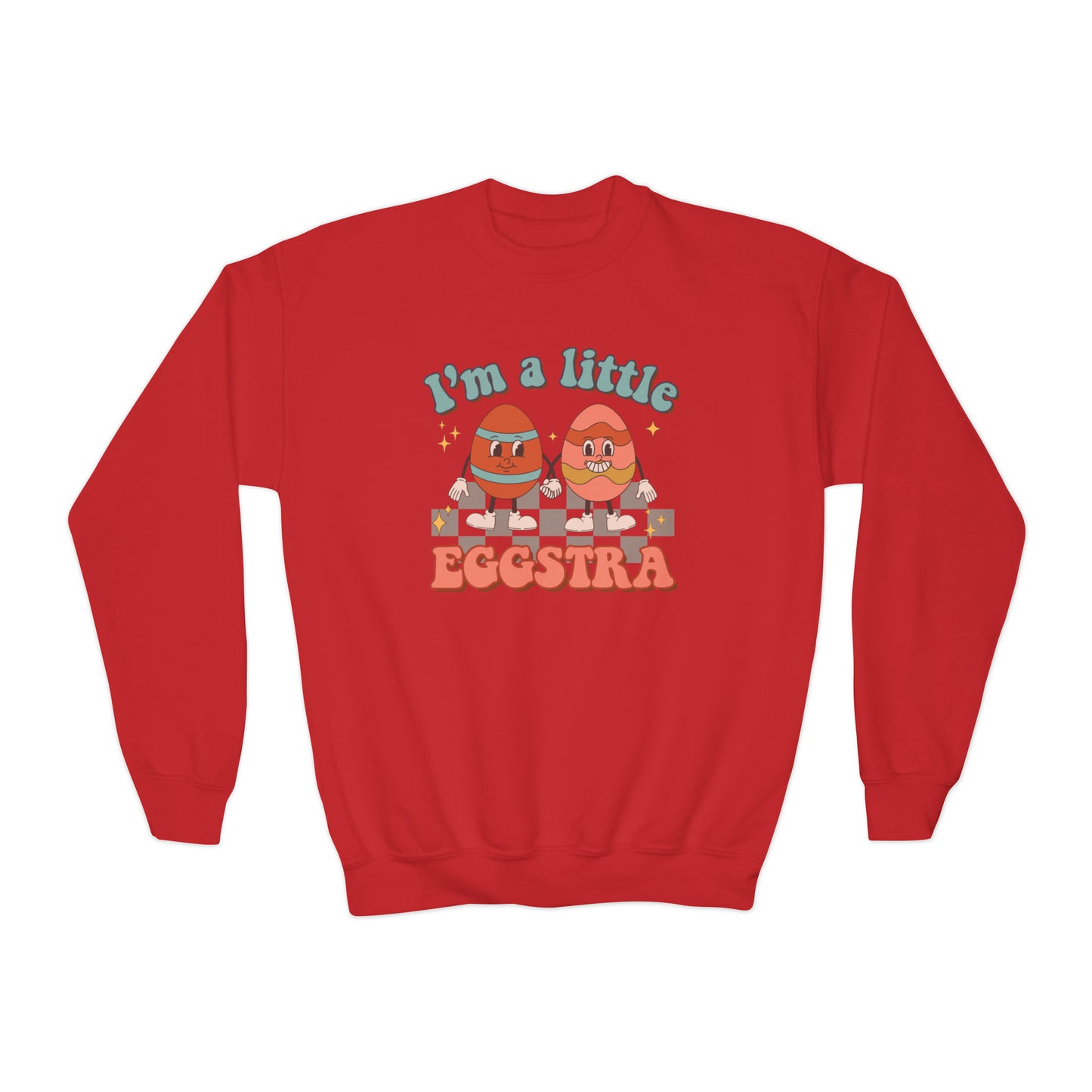 I’m A Little Eggstra - Youth Crewneck Sweatshirt