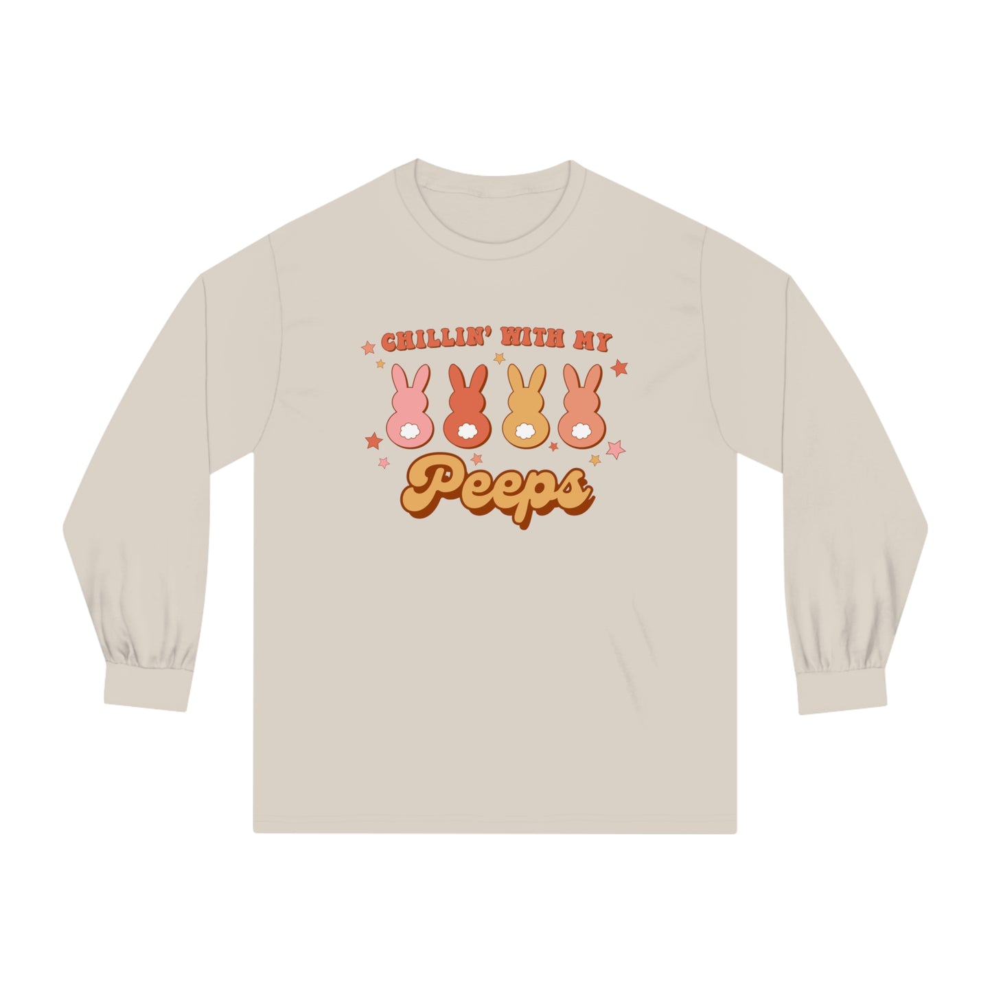 Chillin' with my Peeps Retro Style - Unisex Classic Long Sleeve T-Shirt