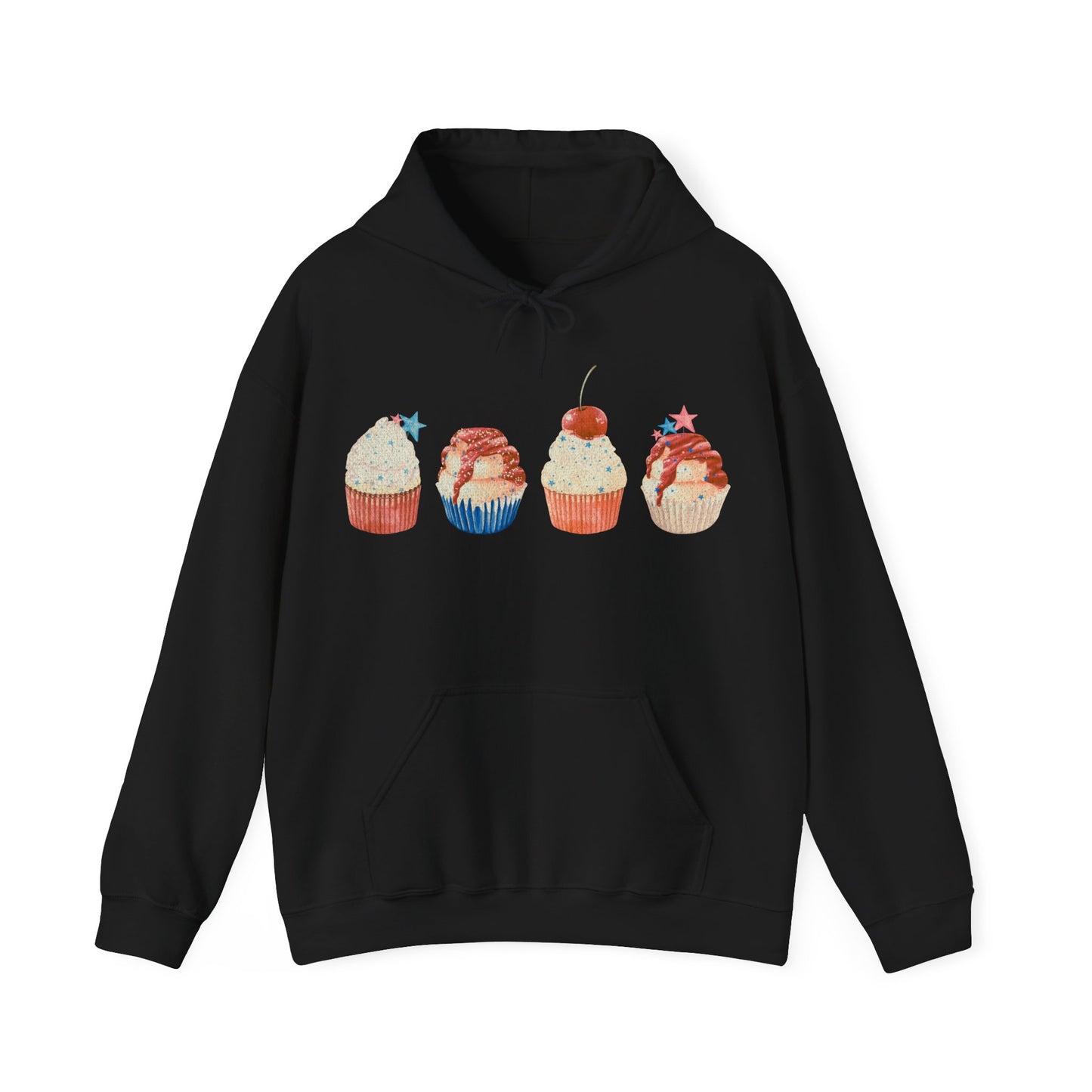 Fourth of July Cupcakes  - Unisex Heavy Blend™ Hooded Sweatshirt