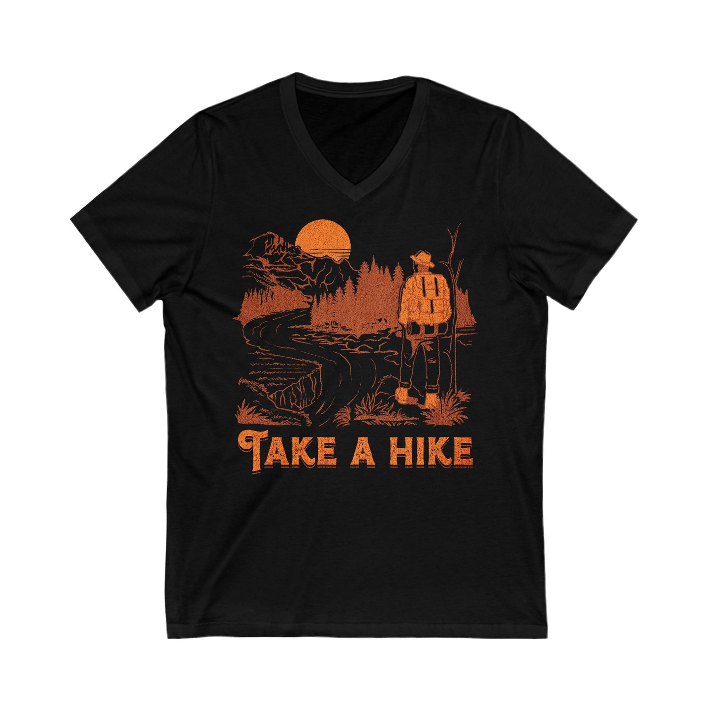 Take a Hike - Unisex Jersey Short Sleeve V-Neck Tee