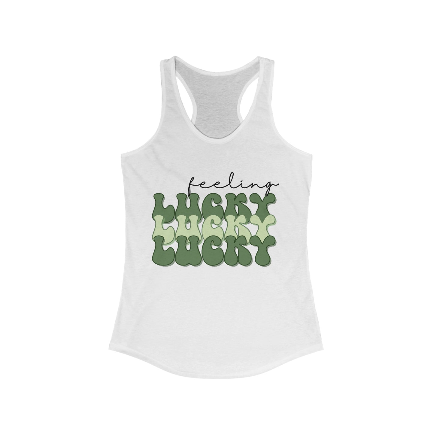 Feeling Lucky - Women's Ideal Racerback Tank