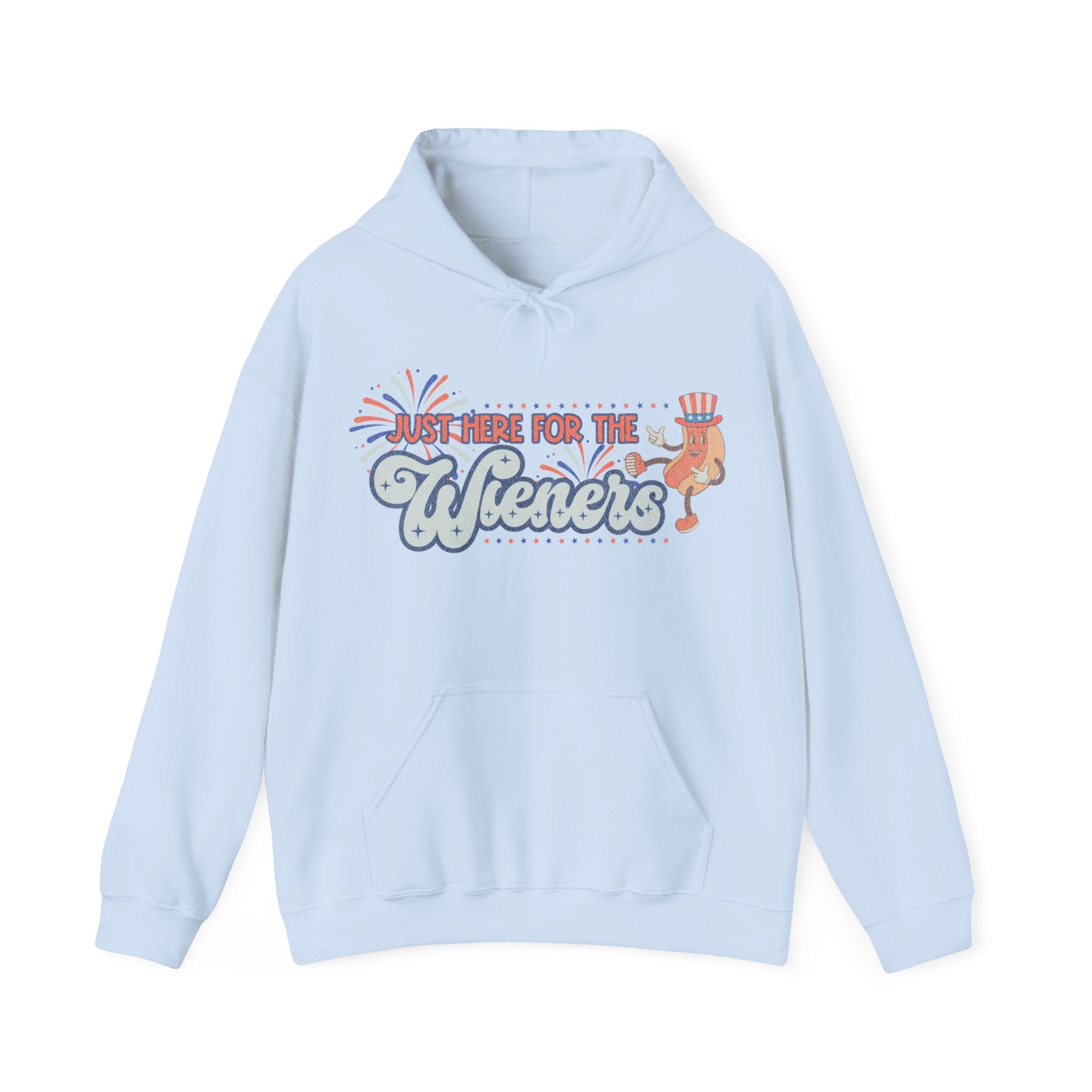 Just Here for the Wieners - Unisex Heavy Blend™ Hooded Sweatshirt