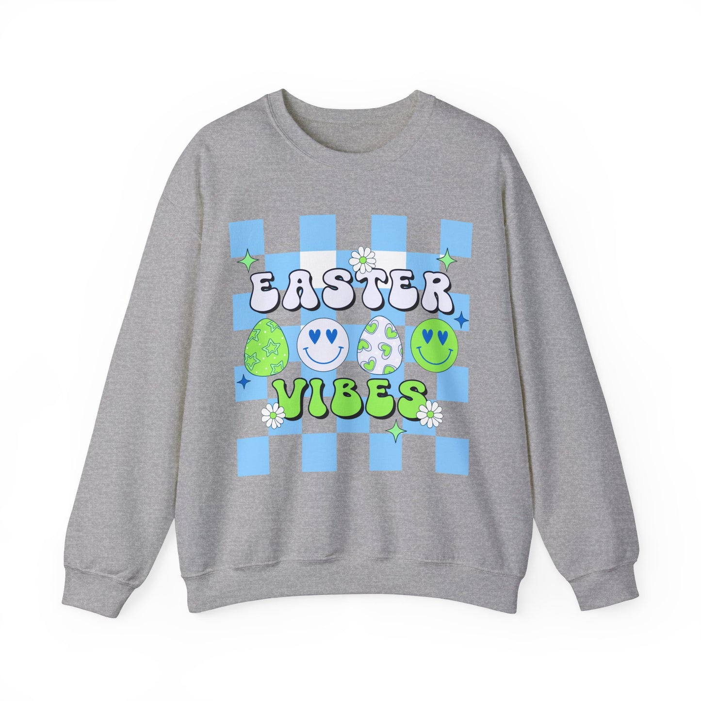 Easter Vibes Blue - Unisex Heavy Blend™ Crewneck Sweatshirt