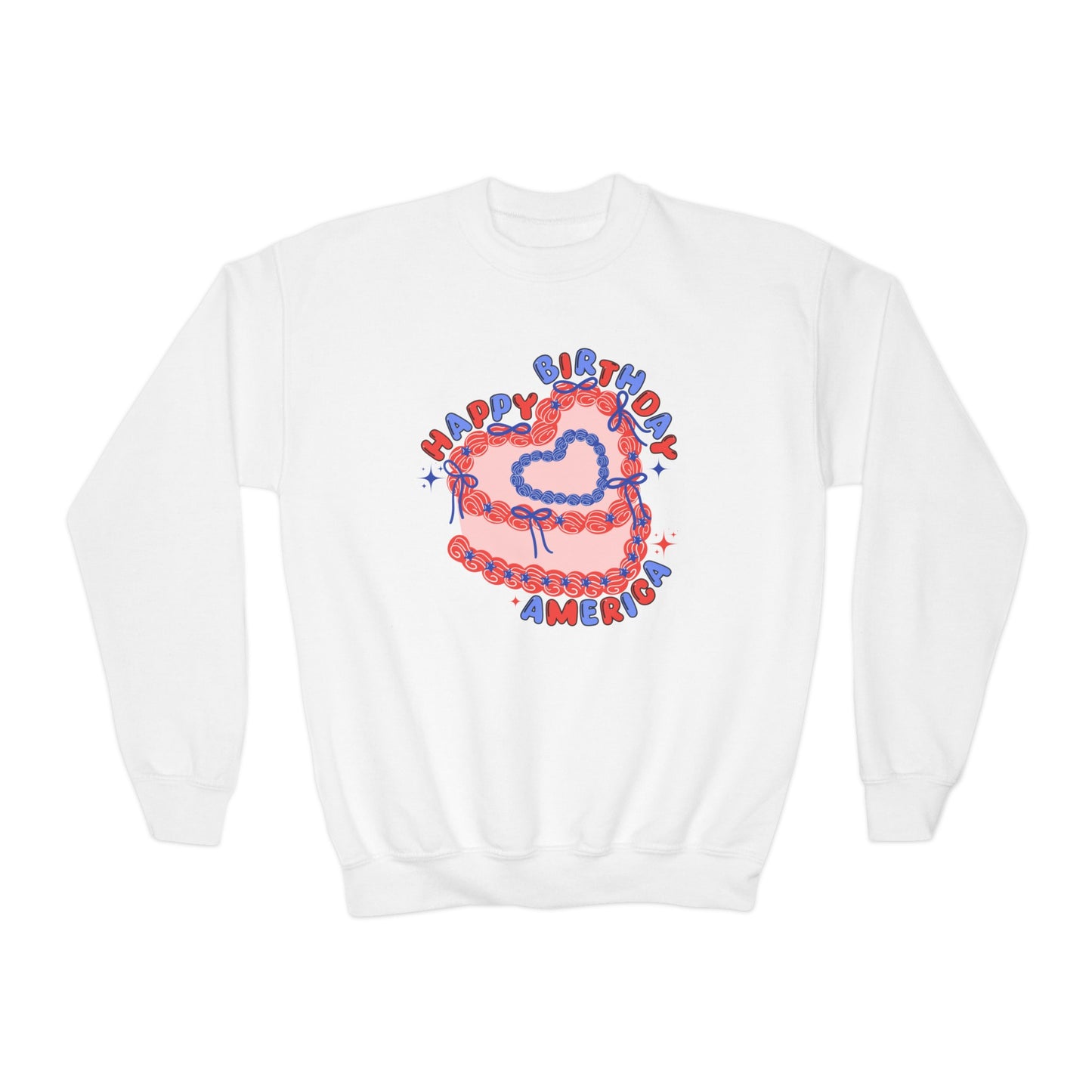 Happy Birthday, America - Youth Crewneck Sweatshirt