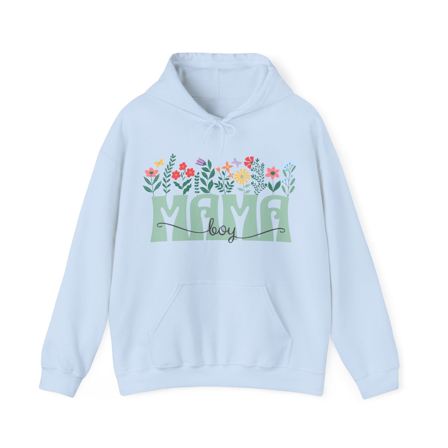 Boy Mom Floral - Unisex Heavy Blend™ Hooded Sweatshirt