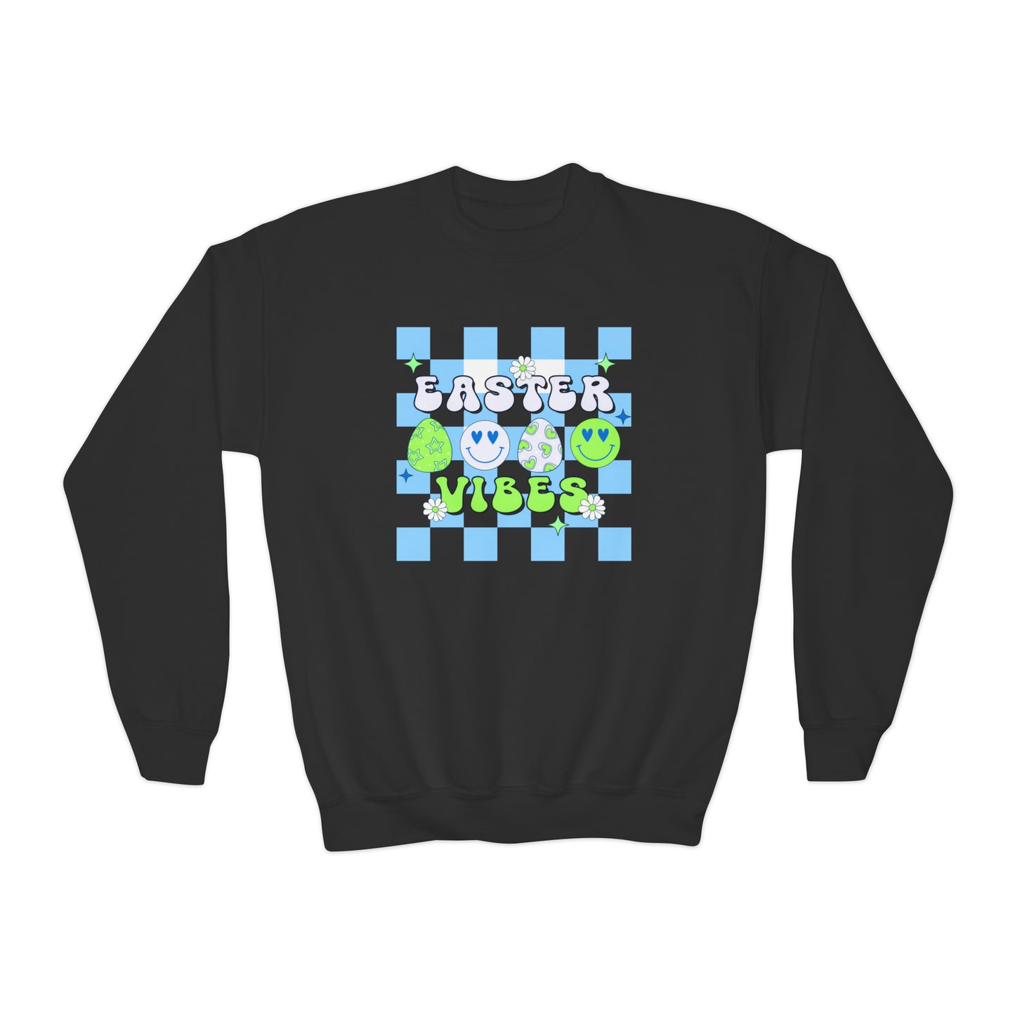 Easter Vibes Blue - Youth Crewneck Sweatshirt