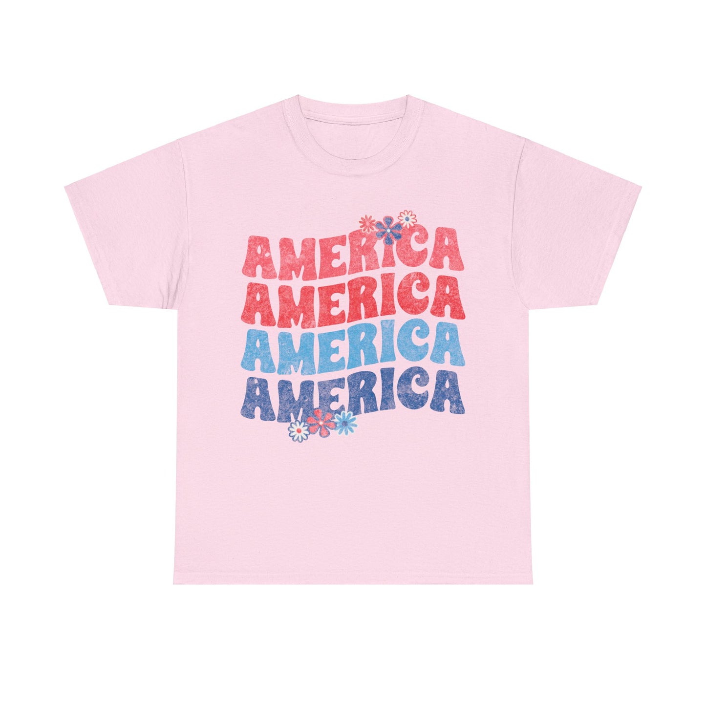 America Floral - Unisex T-Shirt