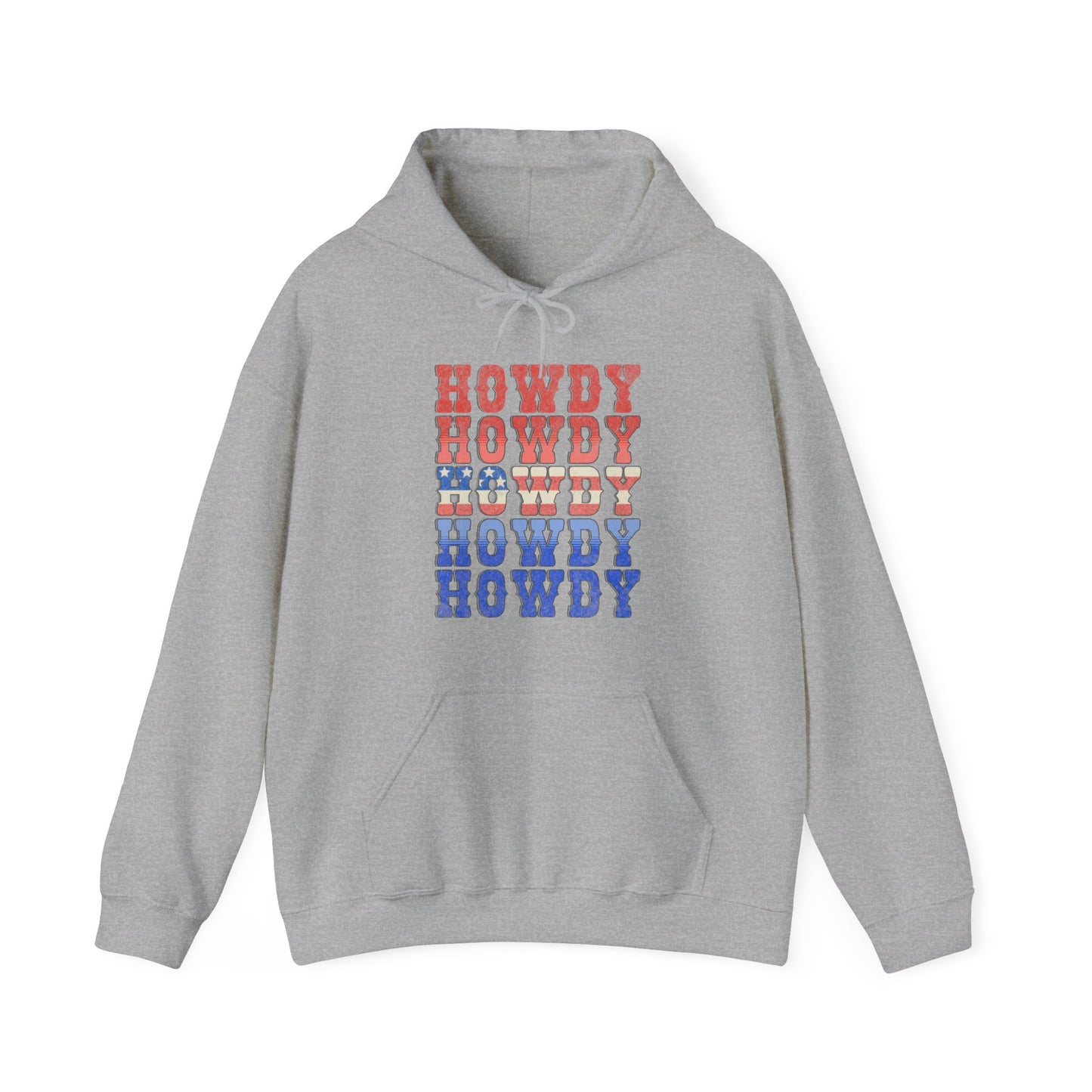 Howdy Fouth of July - Unisex Heavy Blend™ Hooded Sweatshirt