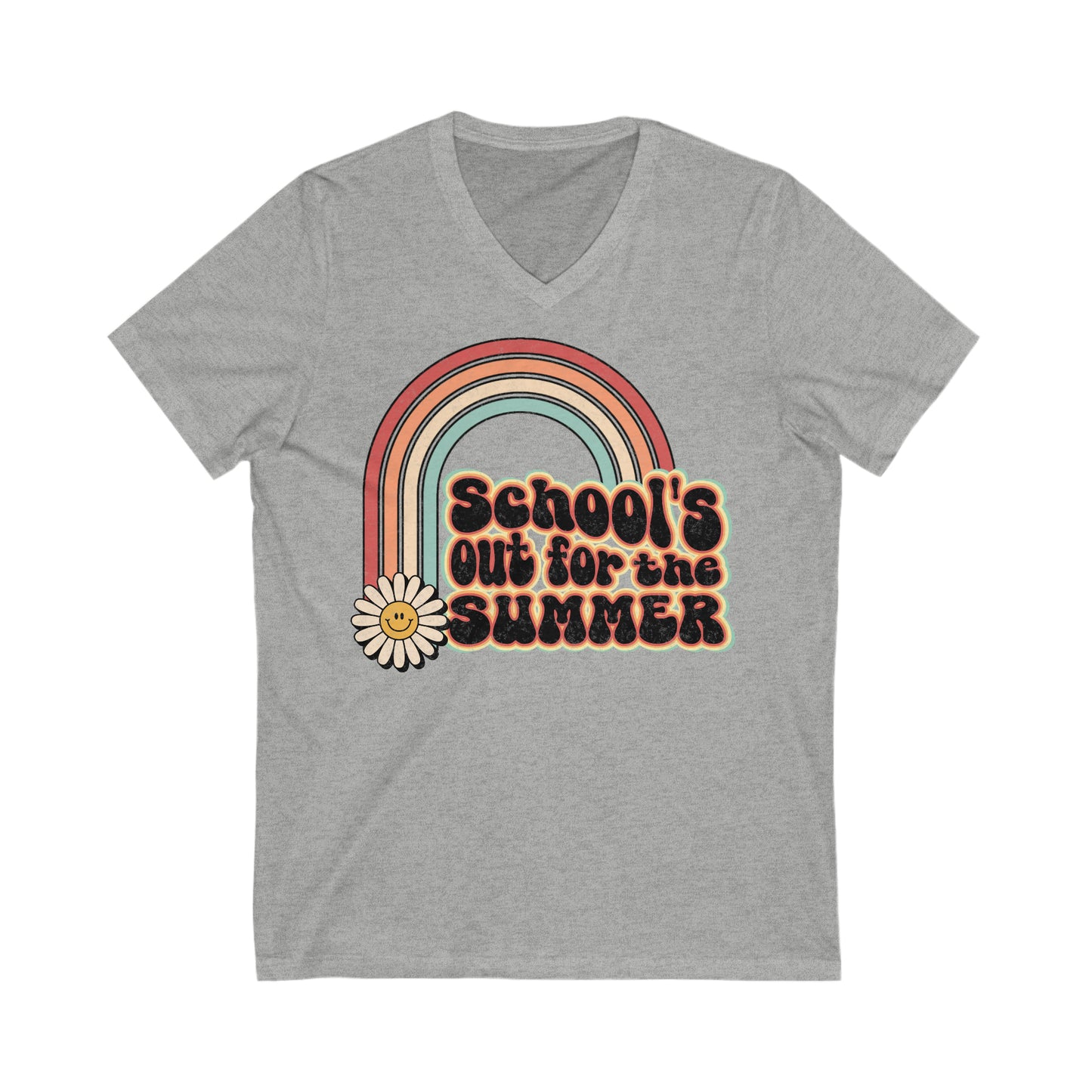 School’s out for the Summer - Unisex Jersey Short Sleeve V-Neck Tee