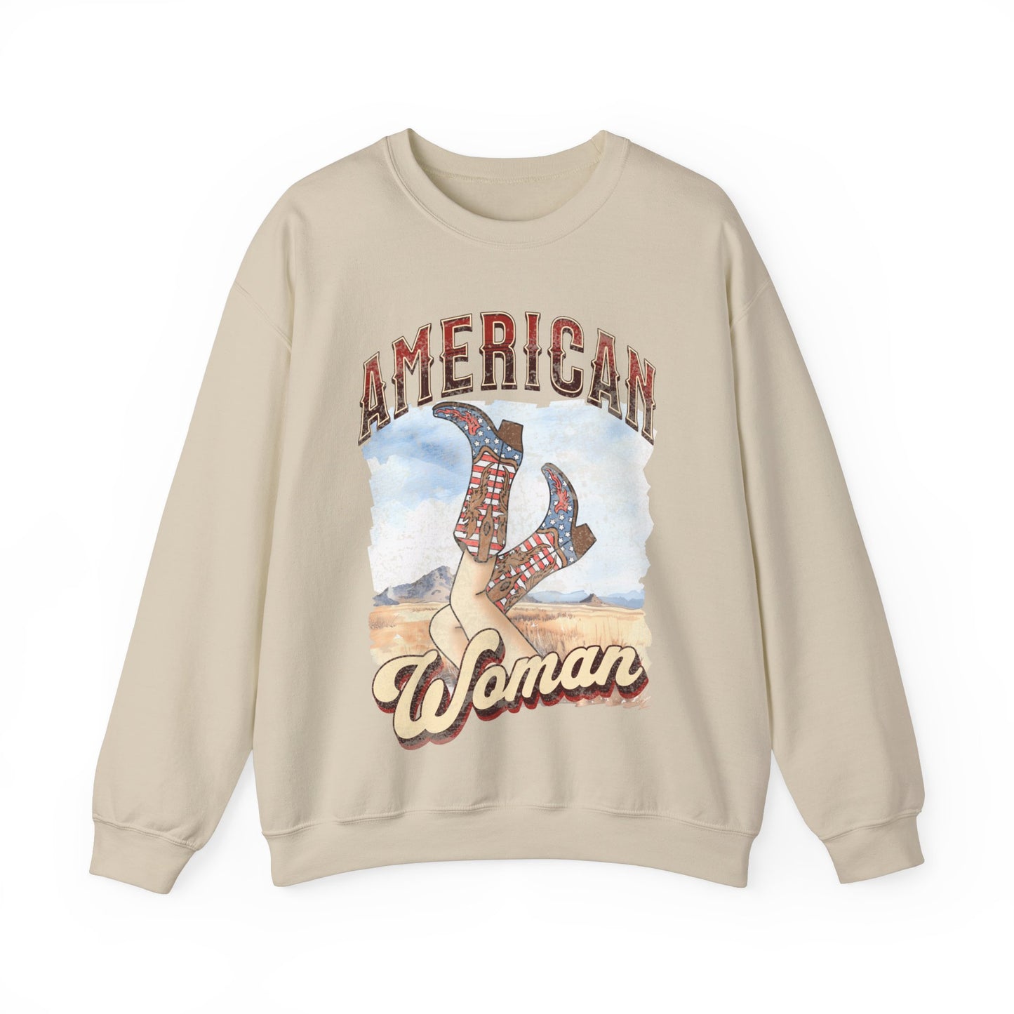 American Woman - Unisex Heavy Blend™ Crewneck Sweatshirt