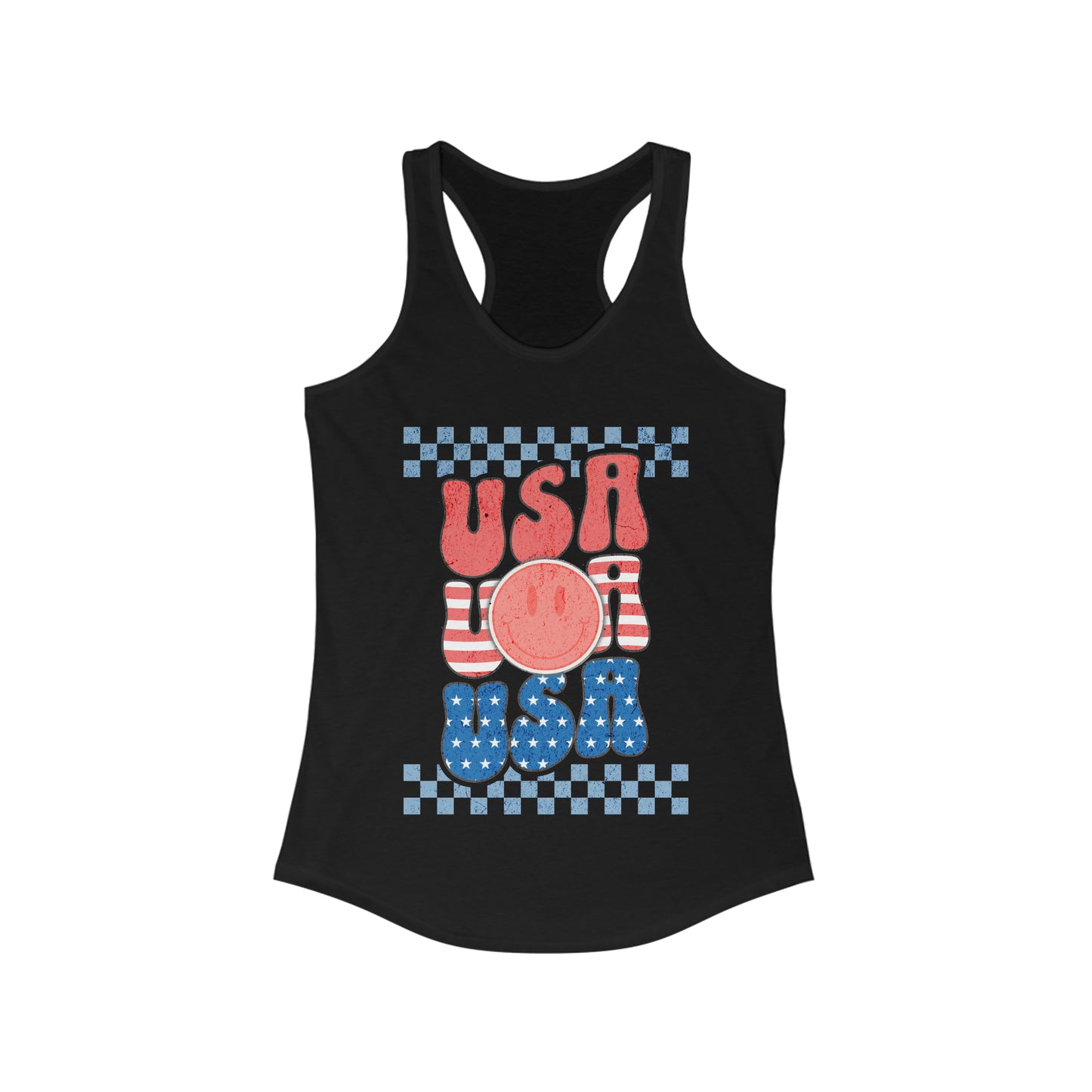 USA USA USA - Women's Ideal Racerback Tank