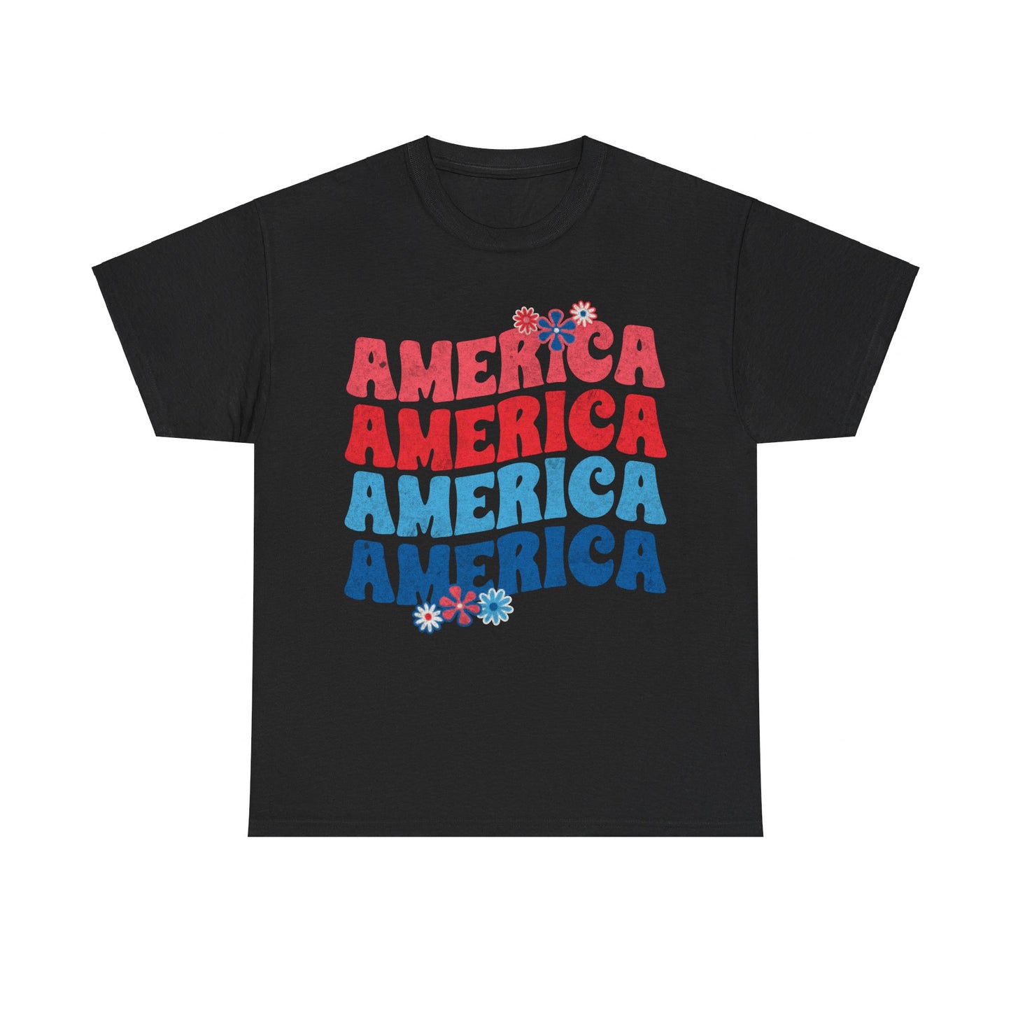 America Floral - Unisex T-Shirt