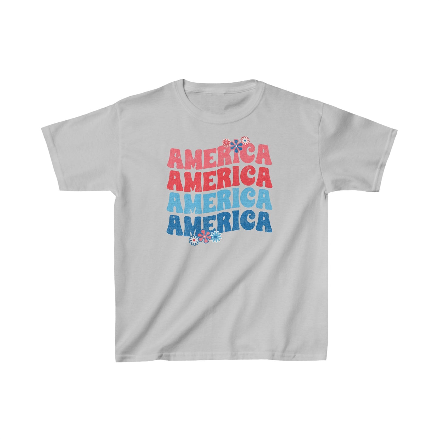 America Floral - Kids Heavy Cotton™ Tee