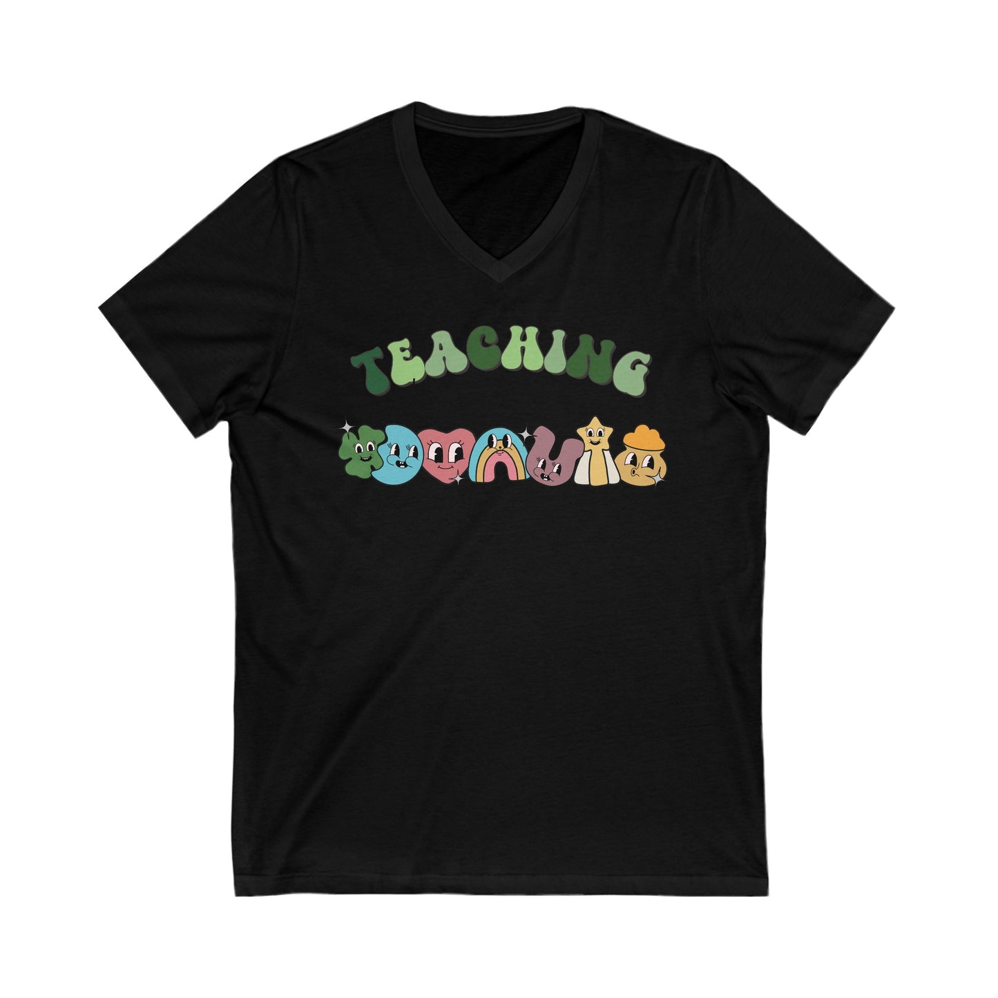 Teaching Lucky Charms - Unisex Jersey Short Sleeve V-Neck Tee