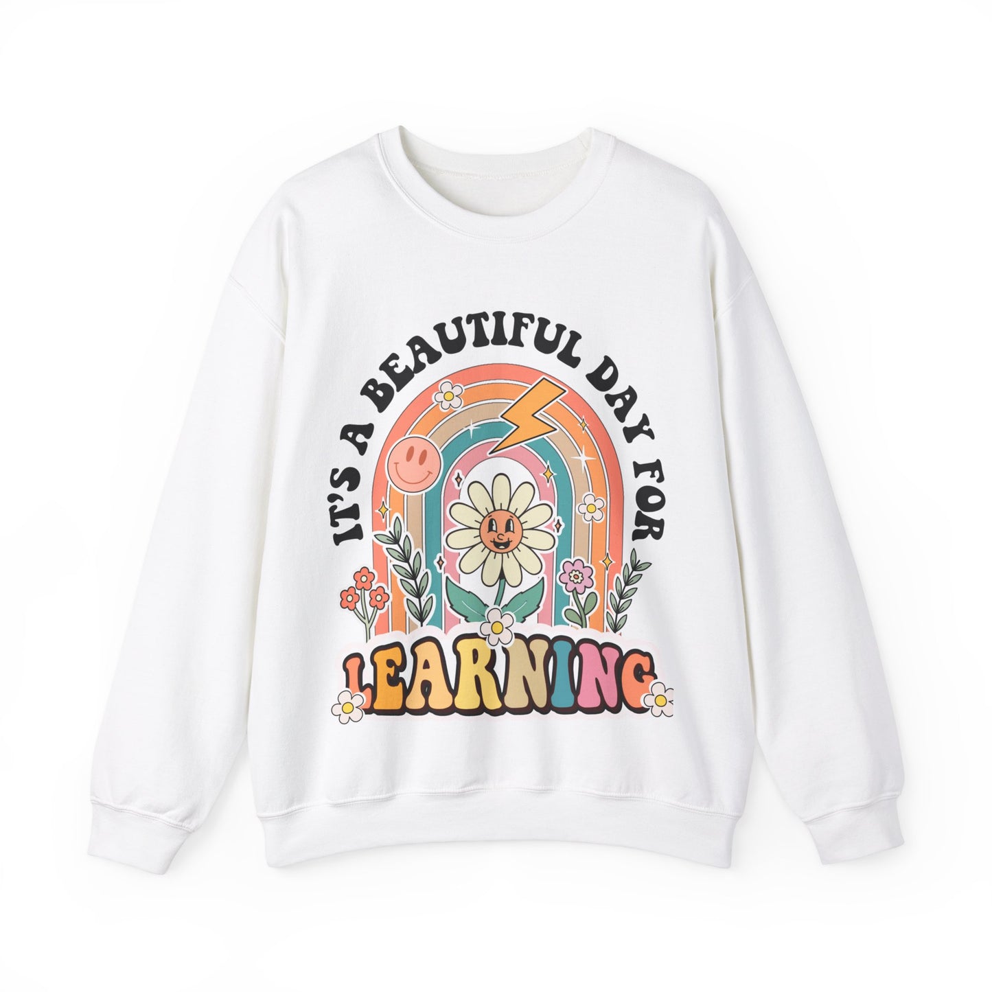 It’s a Beautiful Day for Learning - Unisex Heavy Blend™ Crewneck Sweatshirt