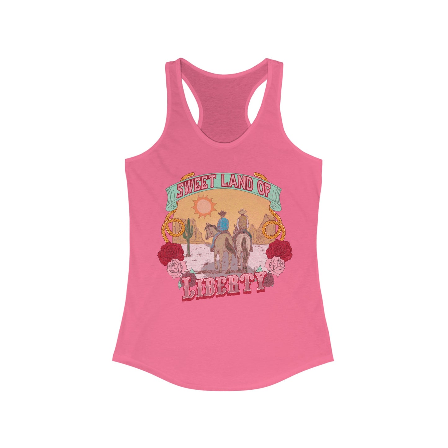 Sweet Land of Liberty - Women's Ideal Racerback Tank