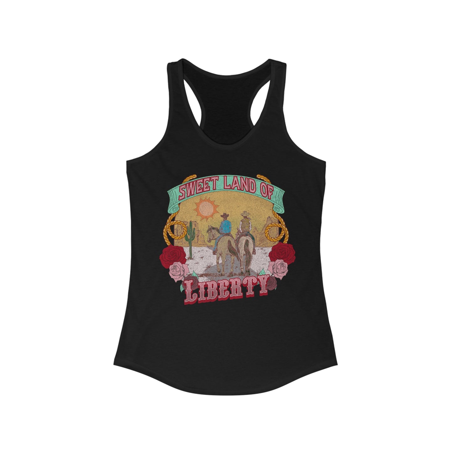 Sweet Land of Liberty - Women's Ideal Racerback Tank