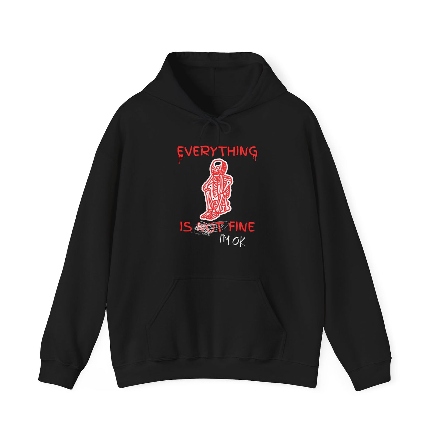 Everything is Fine - Unisex Heavy Blend™ Hooded Sweatshirt