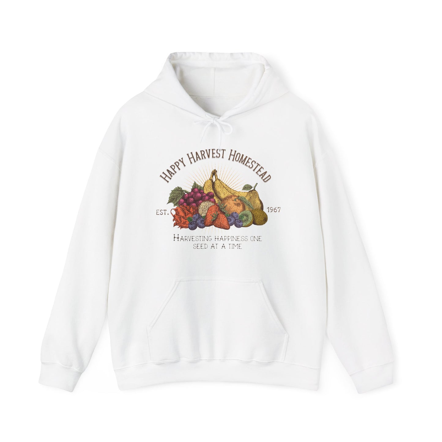 Happy Harvest Homestead, Farmers Market - Unisex Heavy Blend™ Hooded Sweatshirt