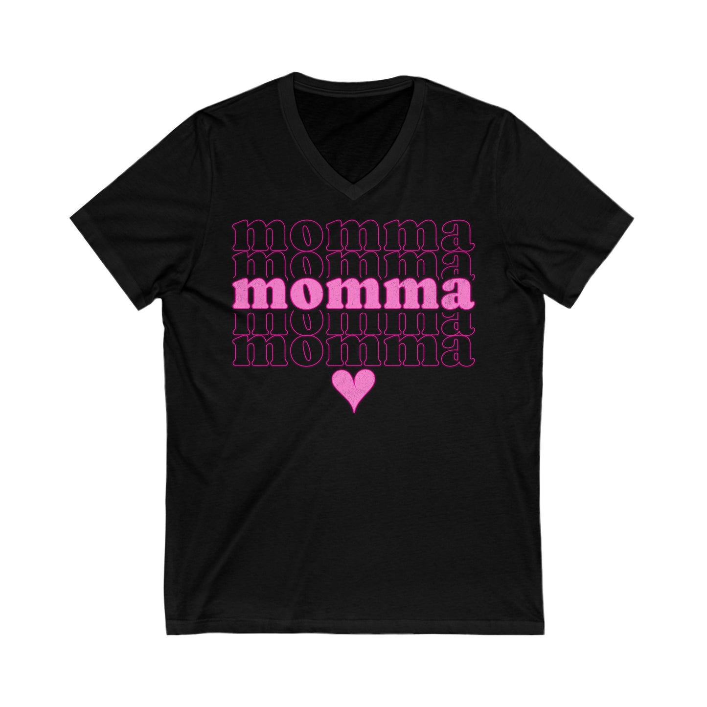 Mama Neon - Unisex Jersey Short Sleeve V-Neck Tee