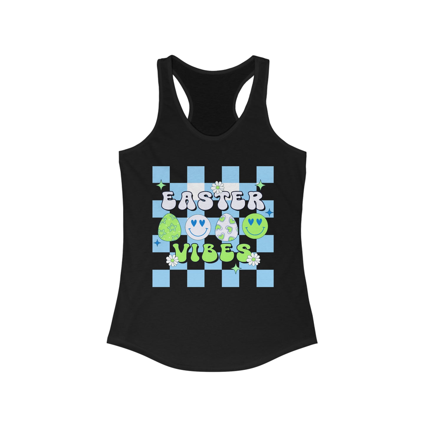 Easter Vibes Blue - Women's Ideal Racerback Tank