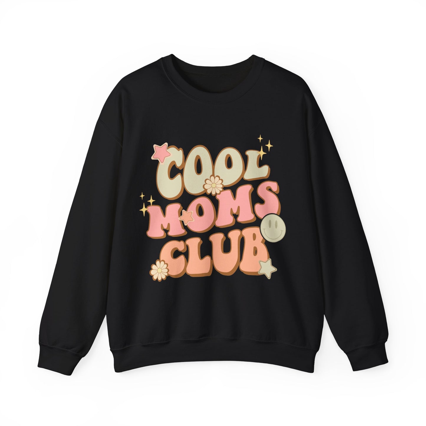 Cool Moms Club Groovy - Unisex Heavy Blend™ Crewneck Sweatshirt