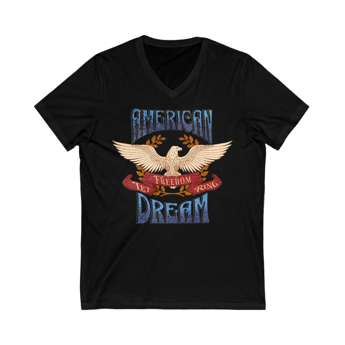 American Dream - Unisex Jersey Short Sleeve V-Neck Tee