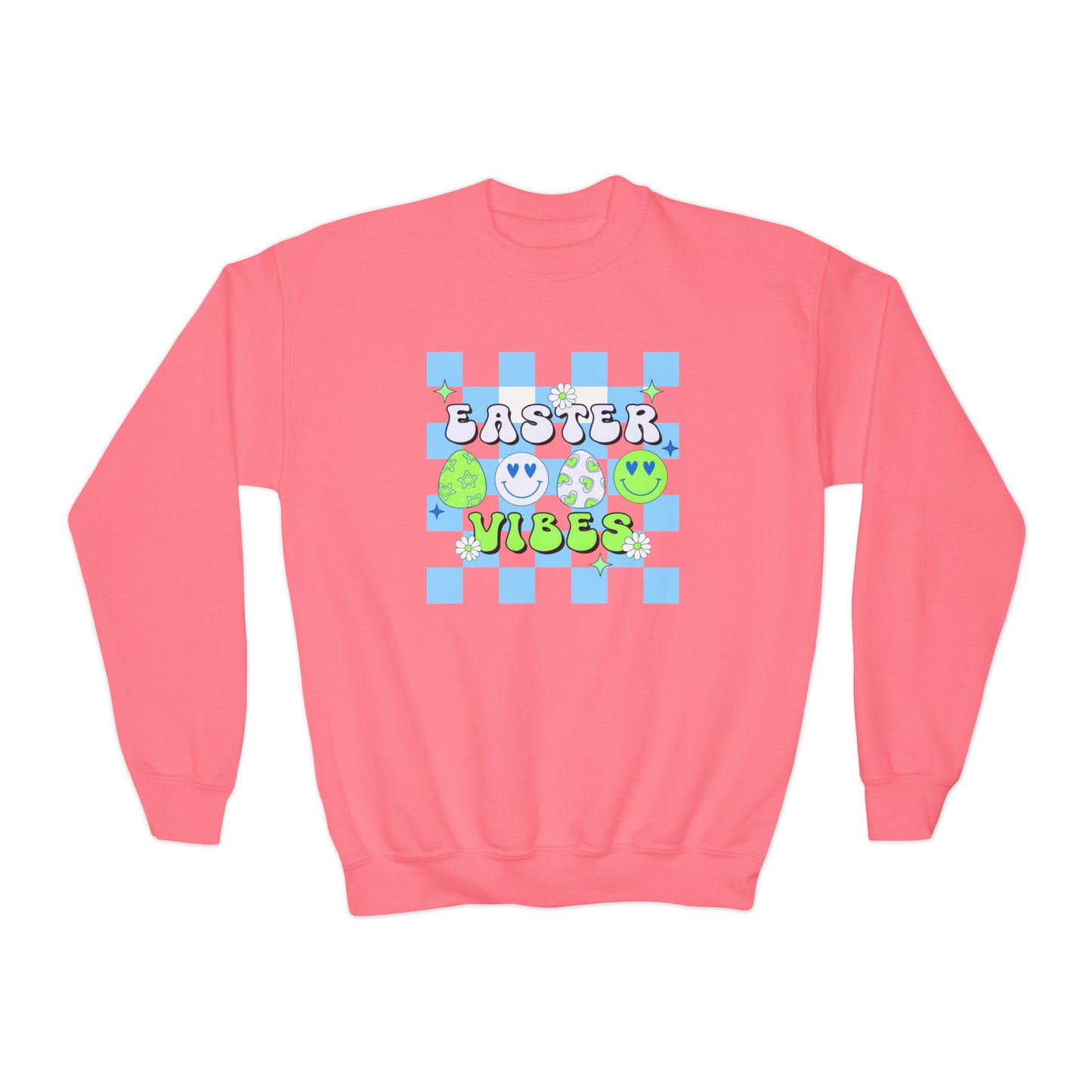 Easter Vibes Blue - Youth Crewneck Sweatshirt