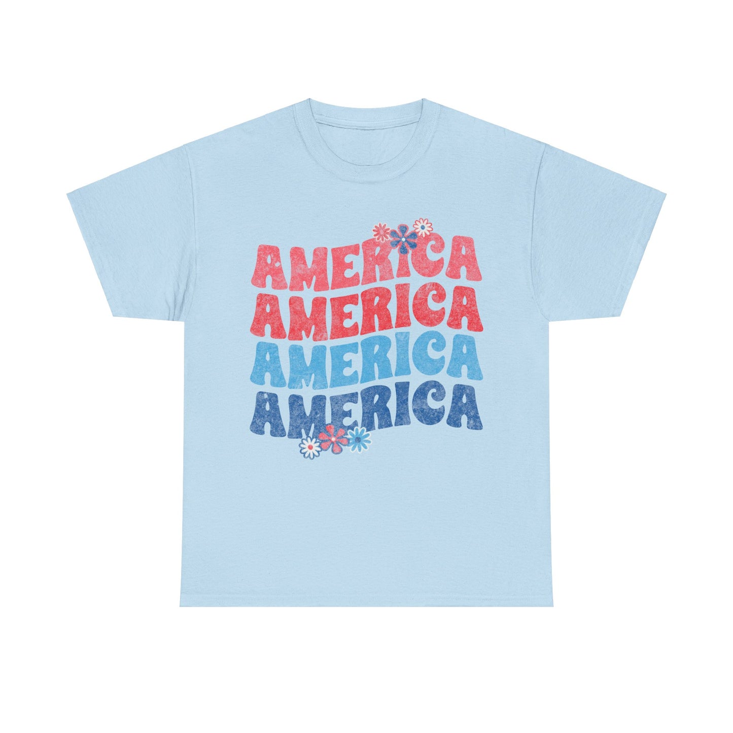 America Floral - Unisex T-Shirt