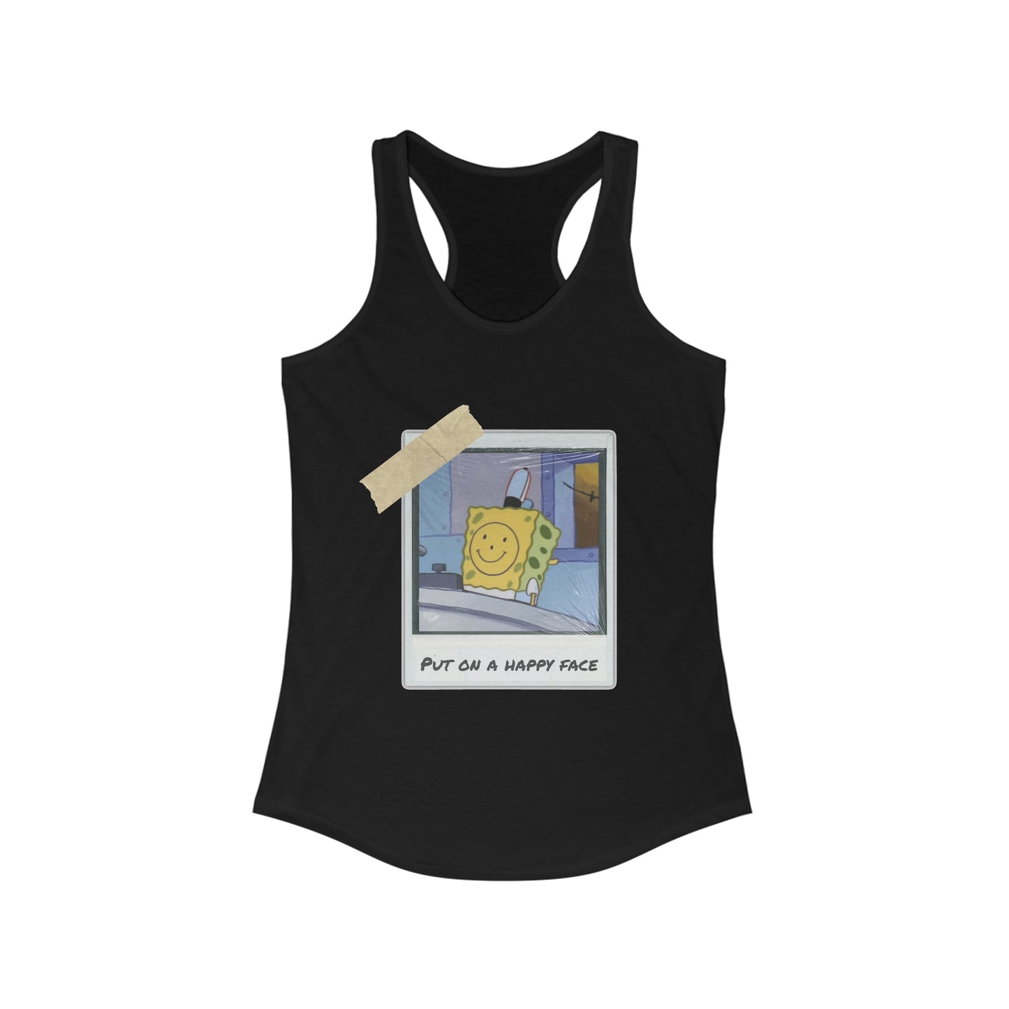 Put on a Happy Face - Women's Ideal Racerback Tank