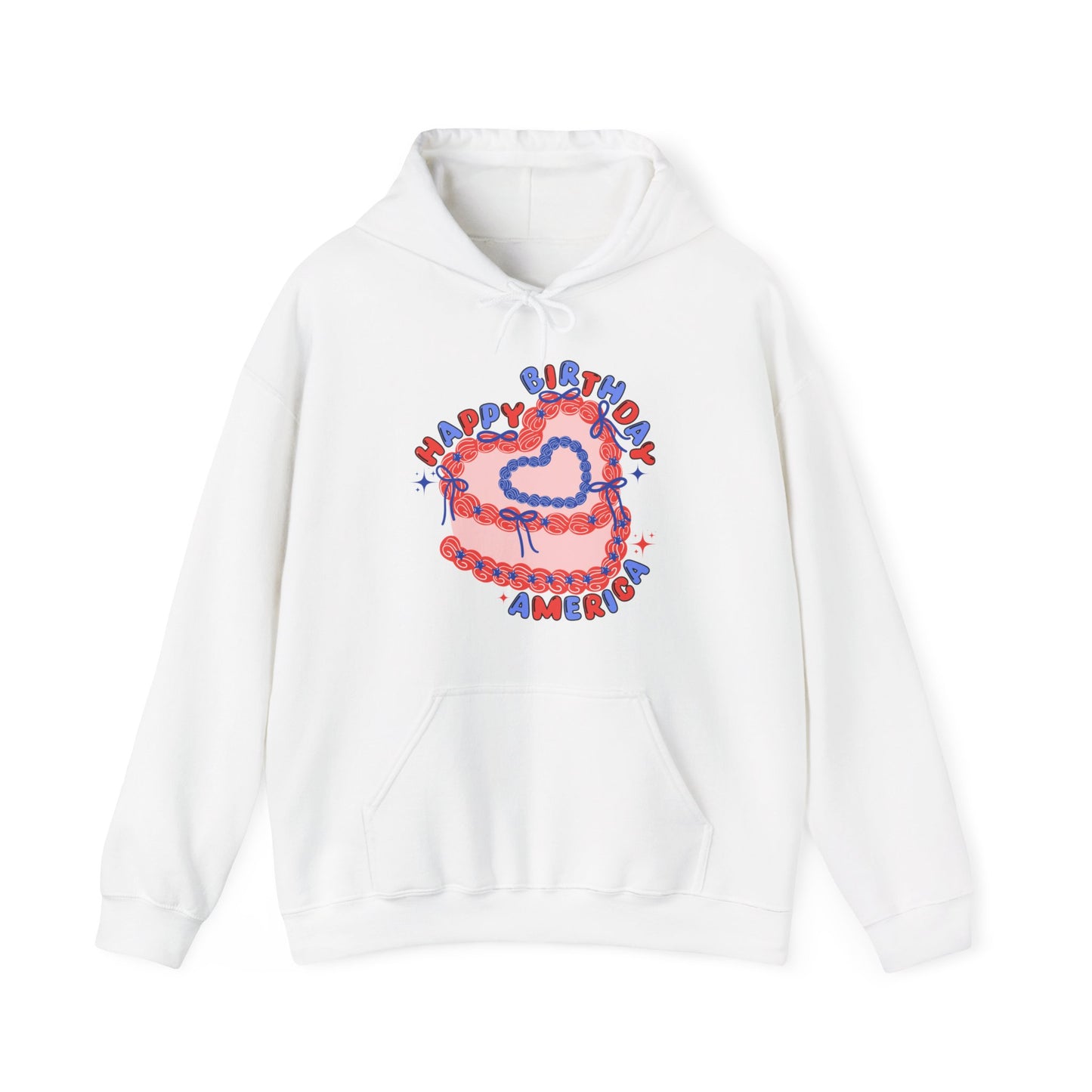 Happy Birthday, America - Unisex Heavy Blend™ Hooded Sweatshirt