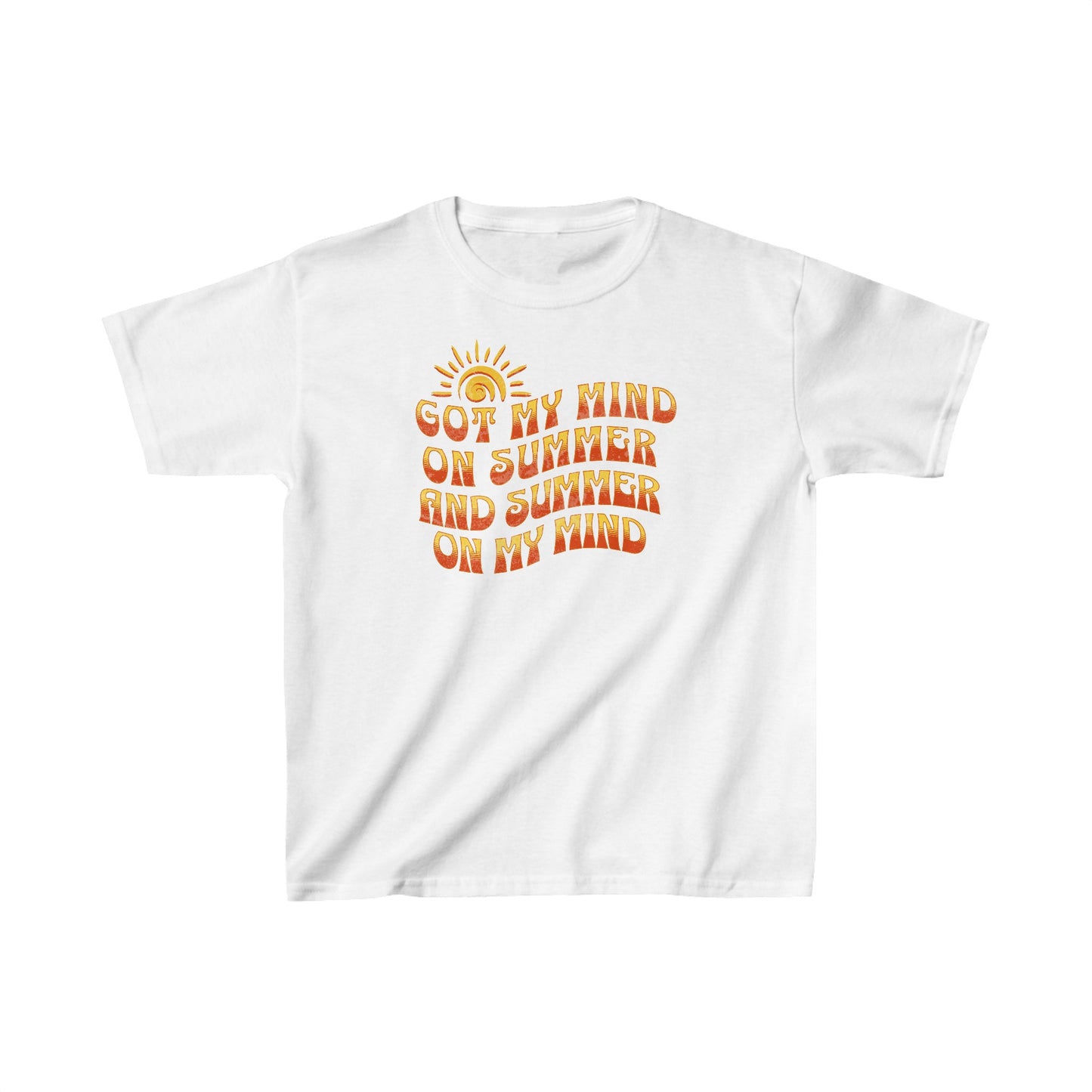 Got My Mind on Summer and Summer on My Mind - Kids Heavy Cotton™ Tee