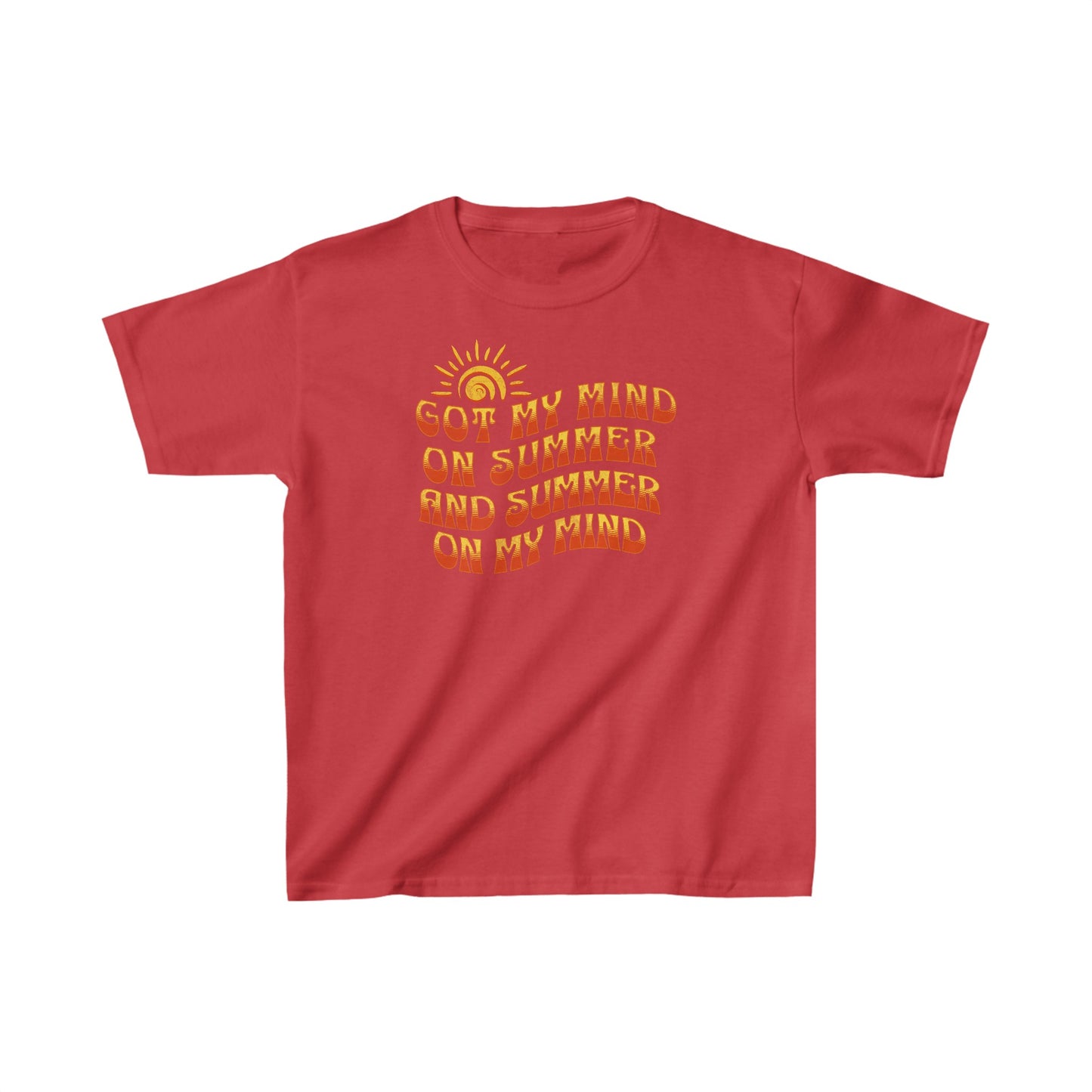Got My Mind on Summer and Summer on My Mind - Kids Heavy Cotton™ Tee