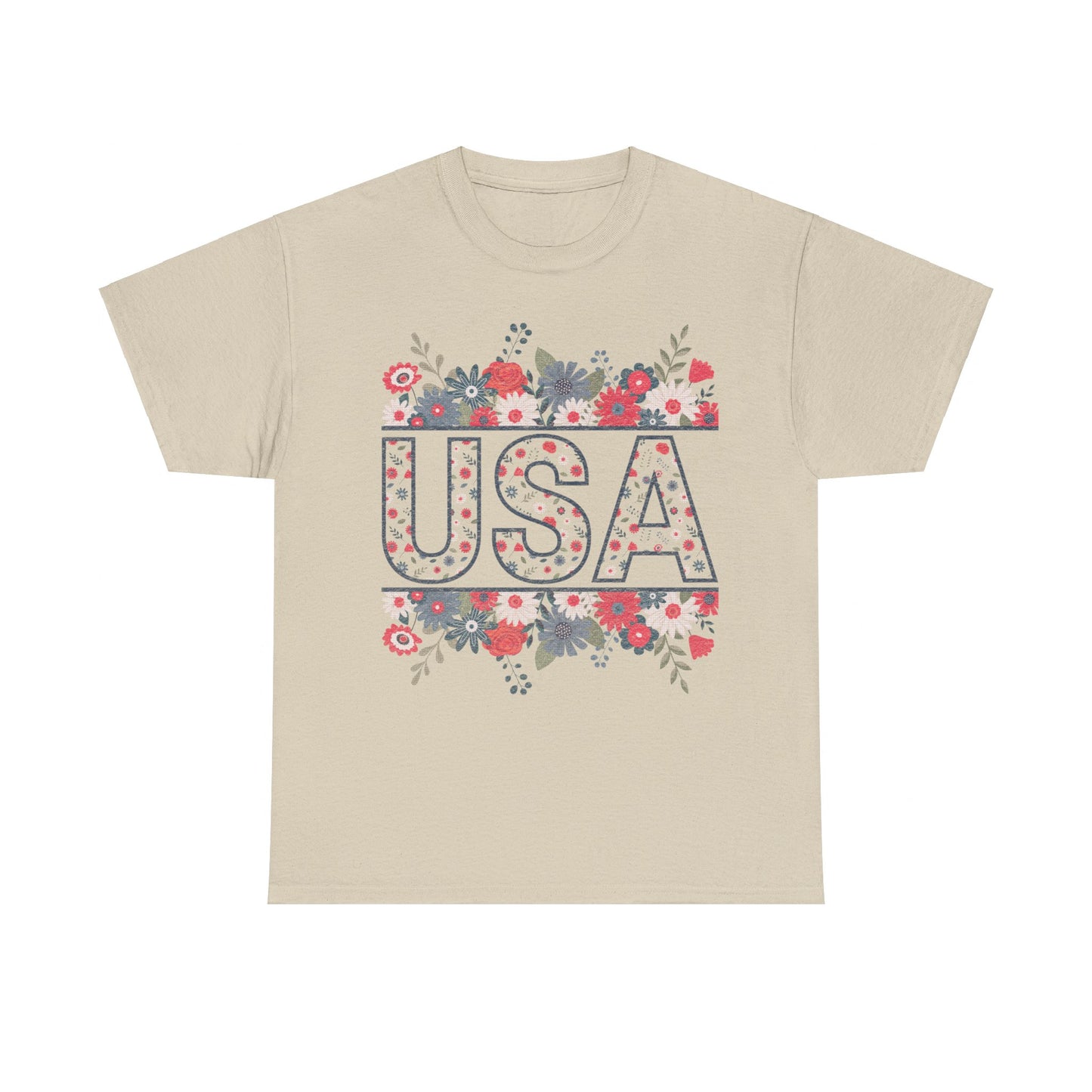 USA Floral - Unisex T-Shirt