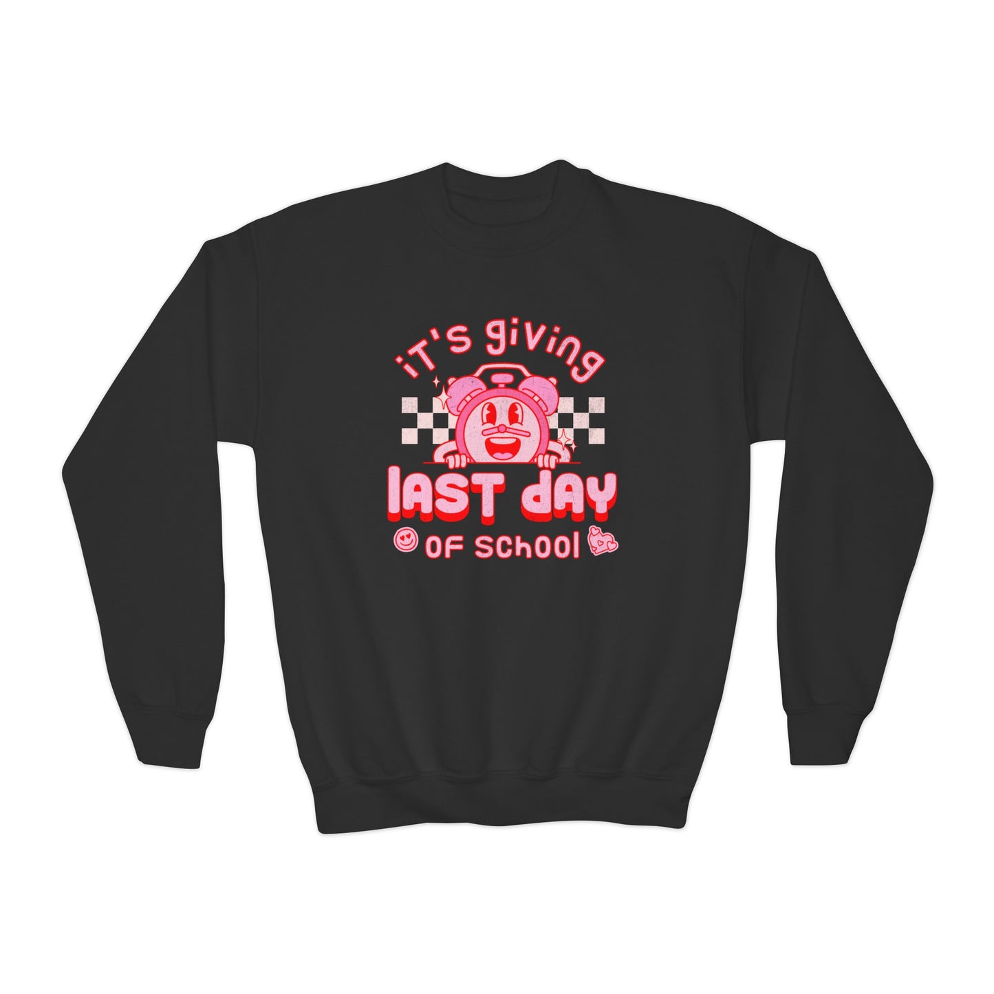 It's Giving Last Day of School - Youth Crewneck Sweatshirt