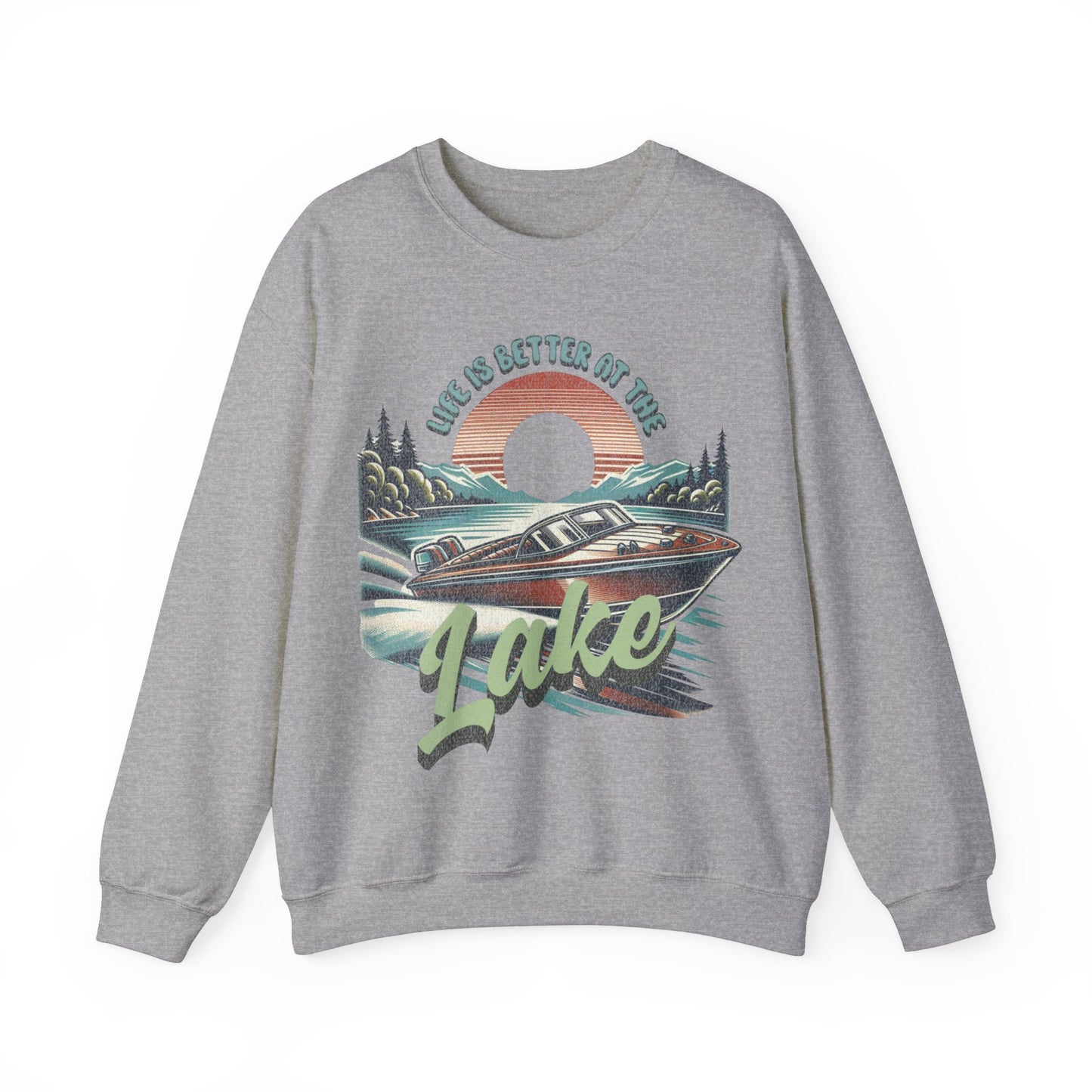 Life is Better at the Lake - Unisex Heavy Blend™ Crewneck Sweatshirt