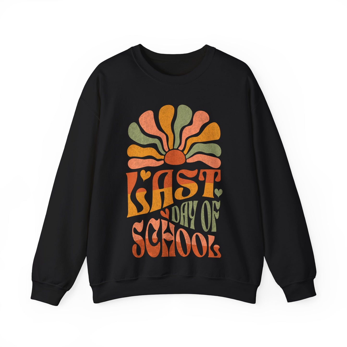 Groovy Last Day of School - Unisex Heavy Blend™ Crewneck Sweatshirt