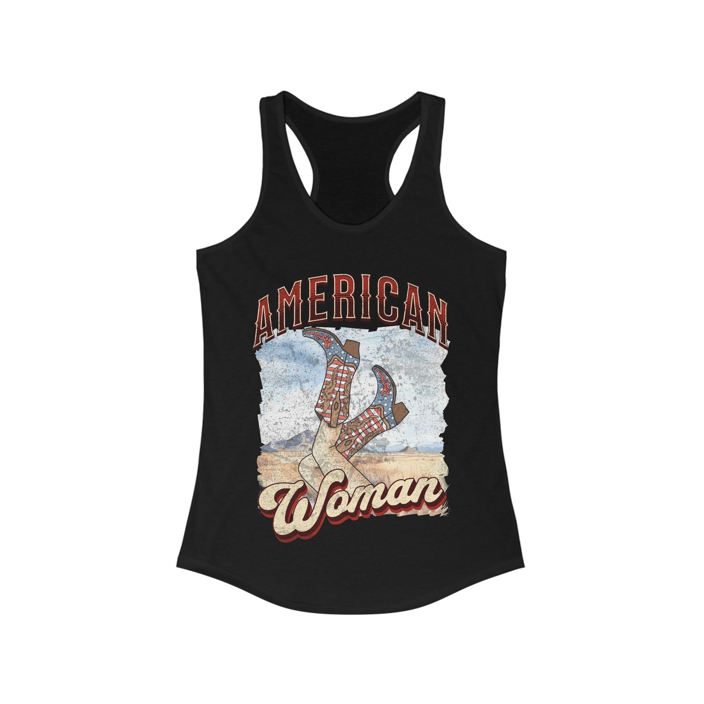 American Woman - Women's Ideal Racerback Tank