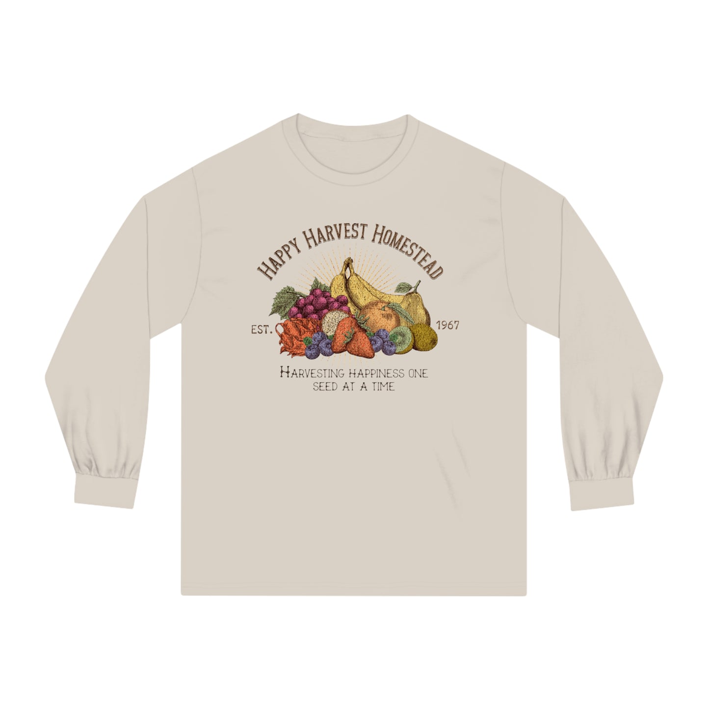 Happy Harvest Homestead, Farmers Market - Unisex Classic Long Sleeve T-Shirt