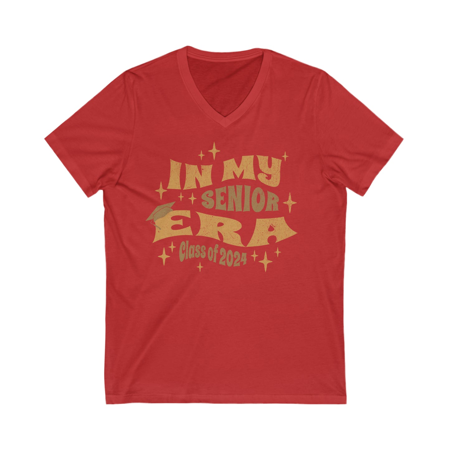 In My Senior Era - Unisex Jersey Short Sleeve V-Neck Tee