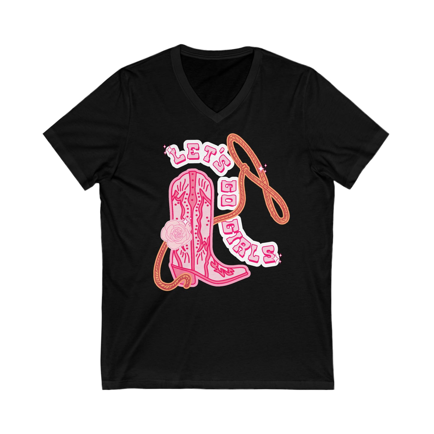 Let’s Go Girls - Unisex Jersey Short Sleeve V-Neck Tee