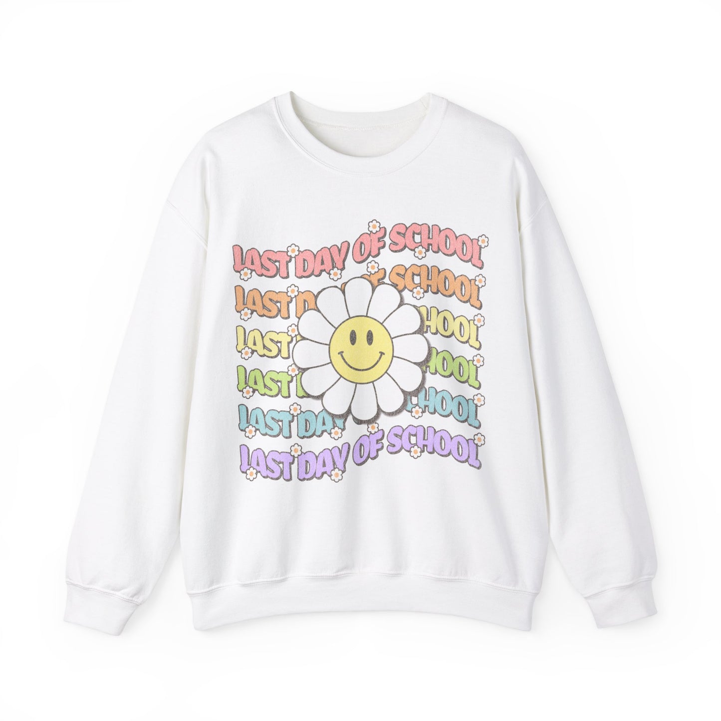 Groovy Last Day of School - Unisex Heavy Blend™ Crewneck Sweatshirt